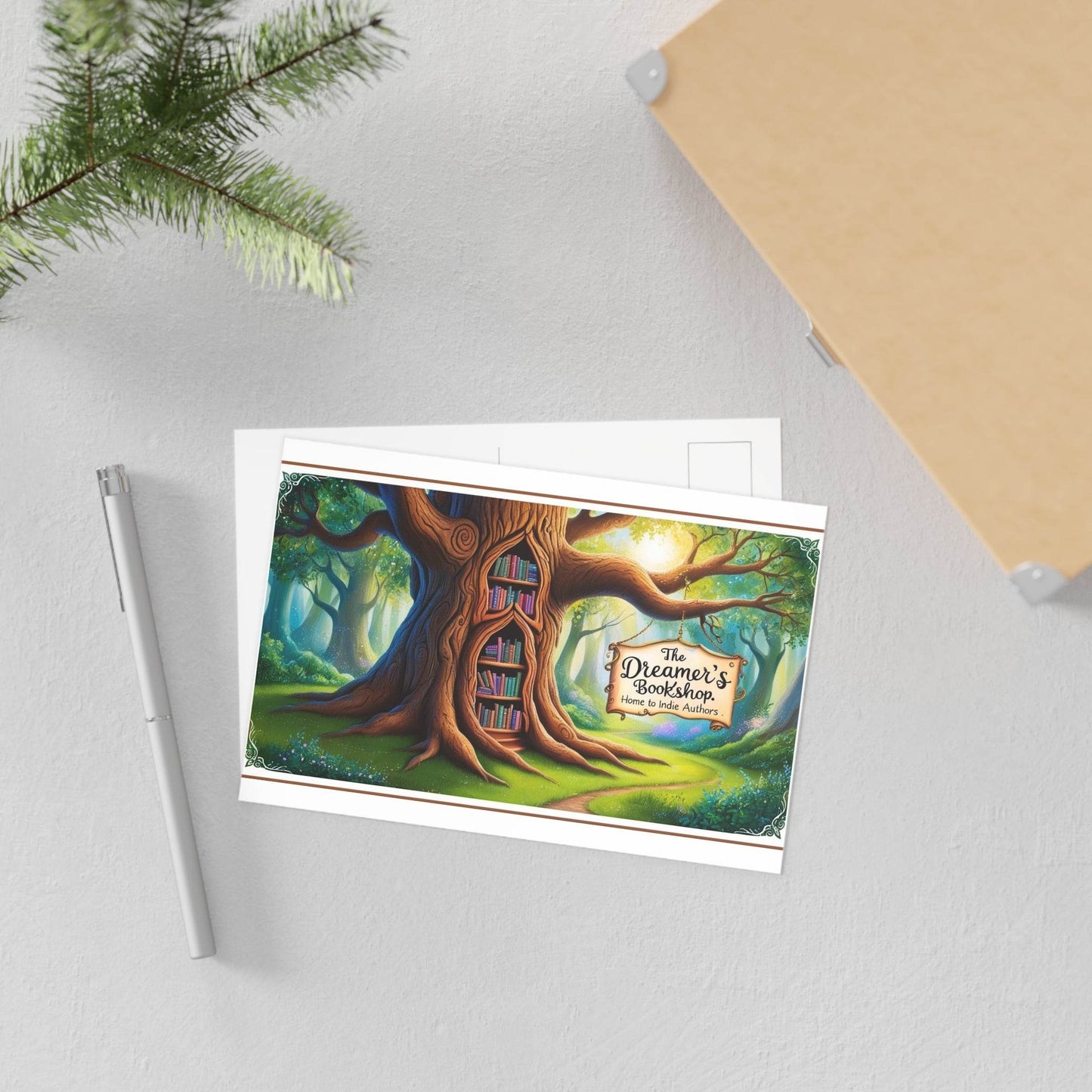 The Dreamer's Bookshop - Tree and books Card - The Dreamer's Bookshop.
