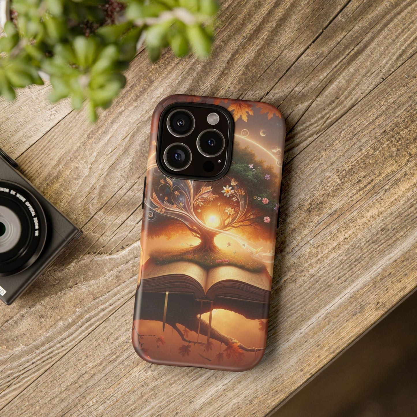 Nature-Inspired iPhone & Samsung Phone Case with Tree of Life Design - The Dreamer's Bookshop.