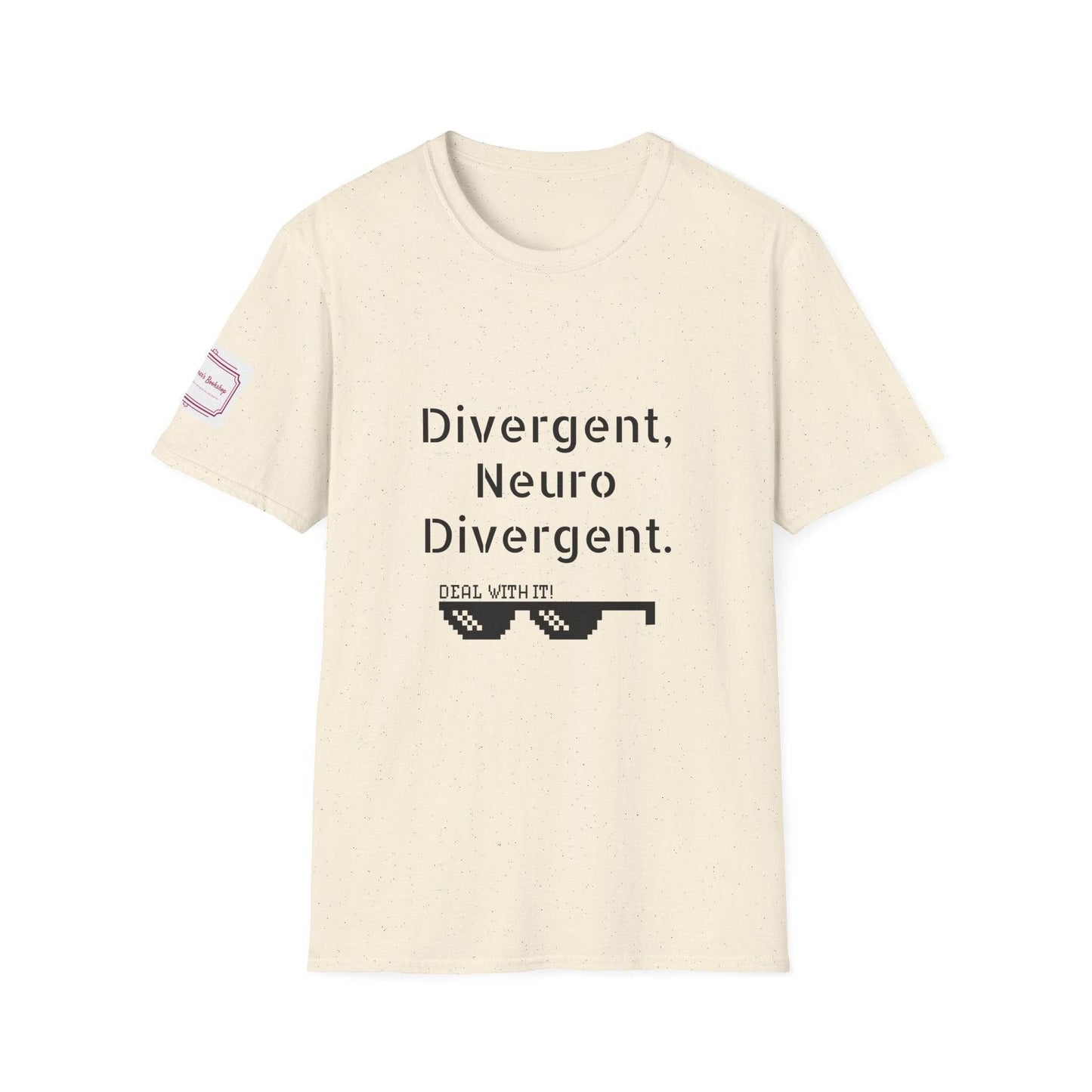 Divergent Neuro Divergent T-Shirt - Unisex Softstyle Tee for Neurodiversity Awareness - The Dreamer's Bookshop.
