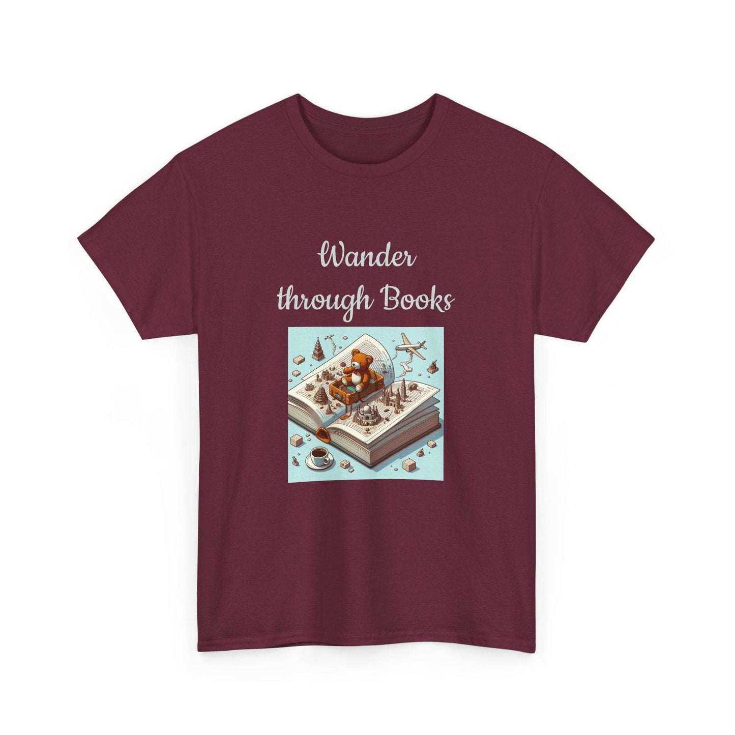 Wander - A Unisex Heavy Cotton Tee - Perfect Gift for Book Lovers - The Dreamer's Bookshop.