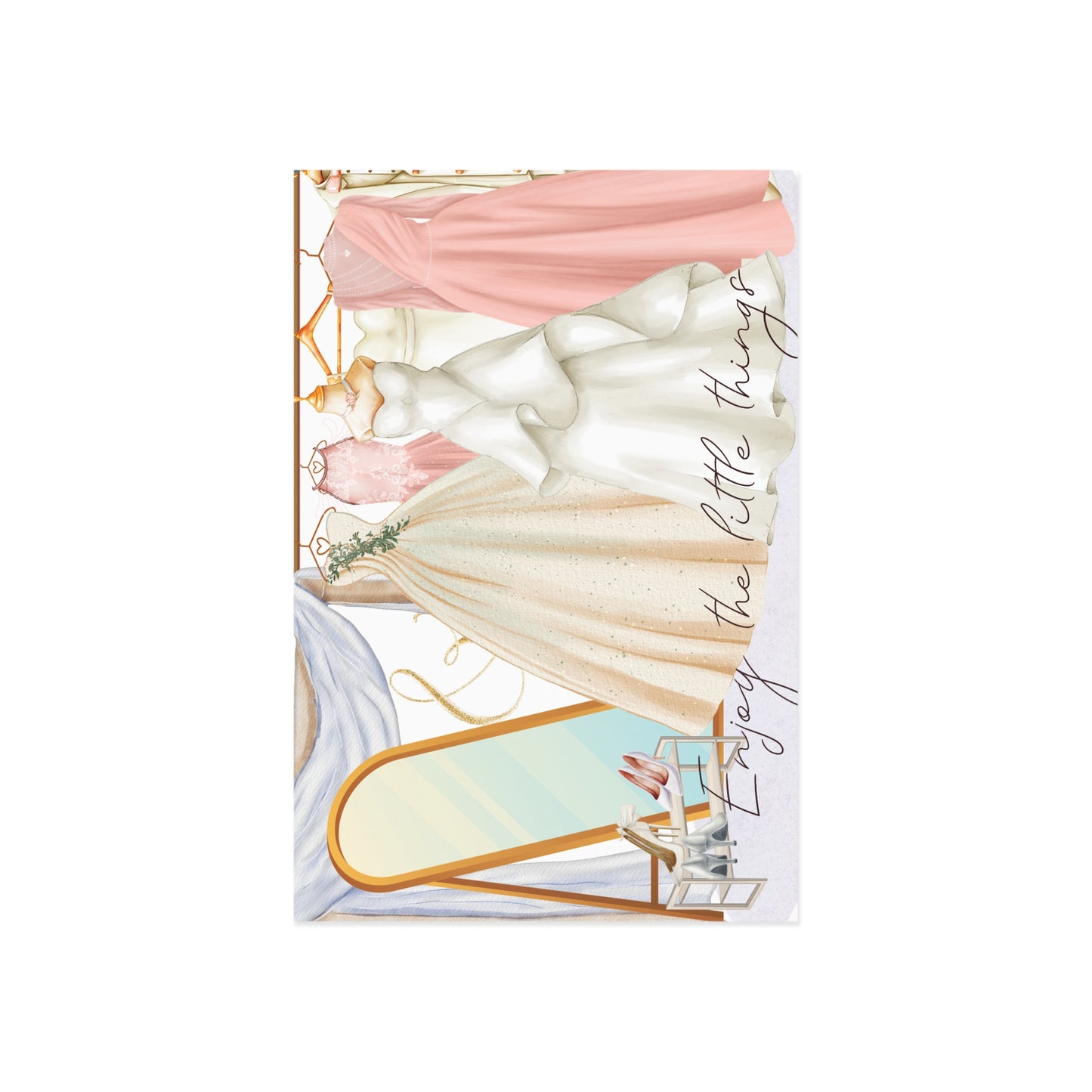 The Dreamer's Bookshop "Wedding Gown" Enjoy the Little Things Card - The Dreamer's Bookshop.