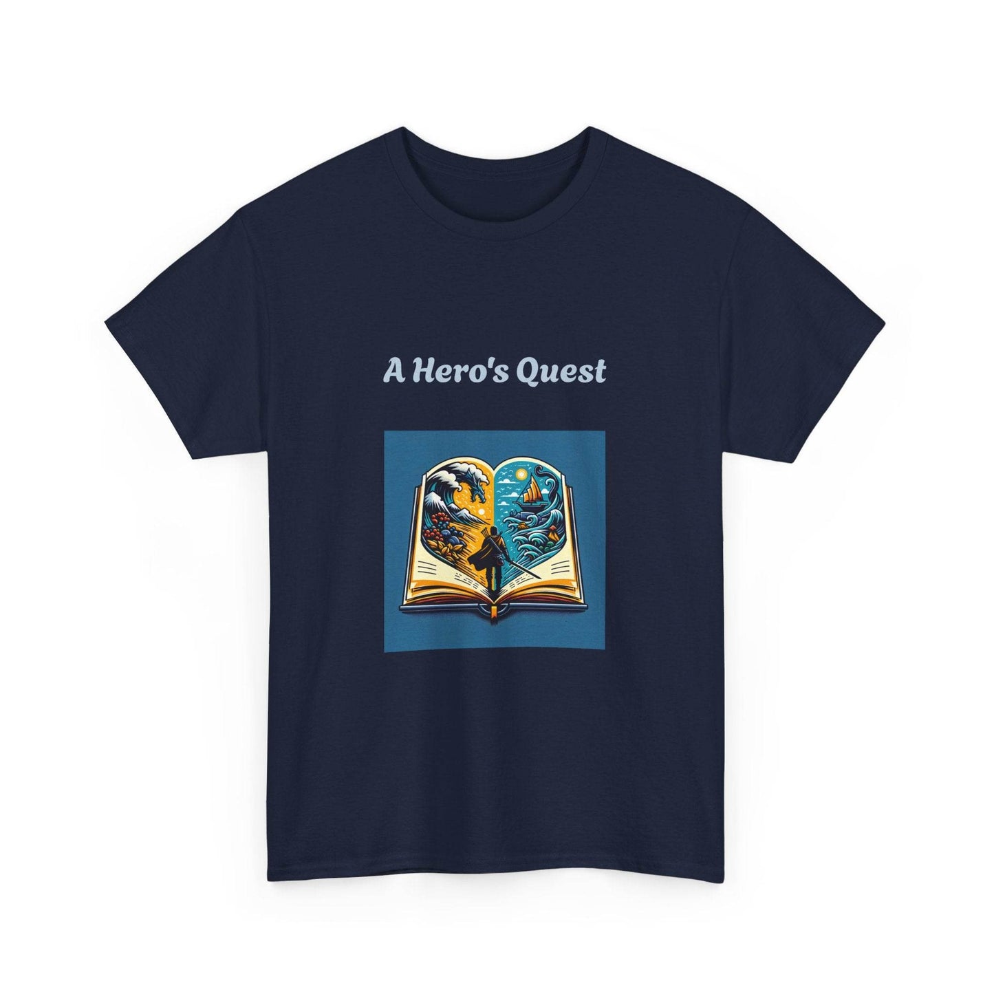 Adventure - Graphic Tee - Unisex Heavy Cotton T-Shirt - Hero's Quest - The Dreamer's Bookshop.