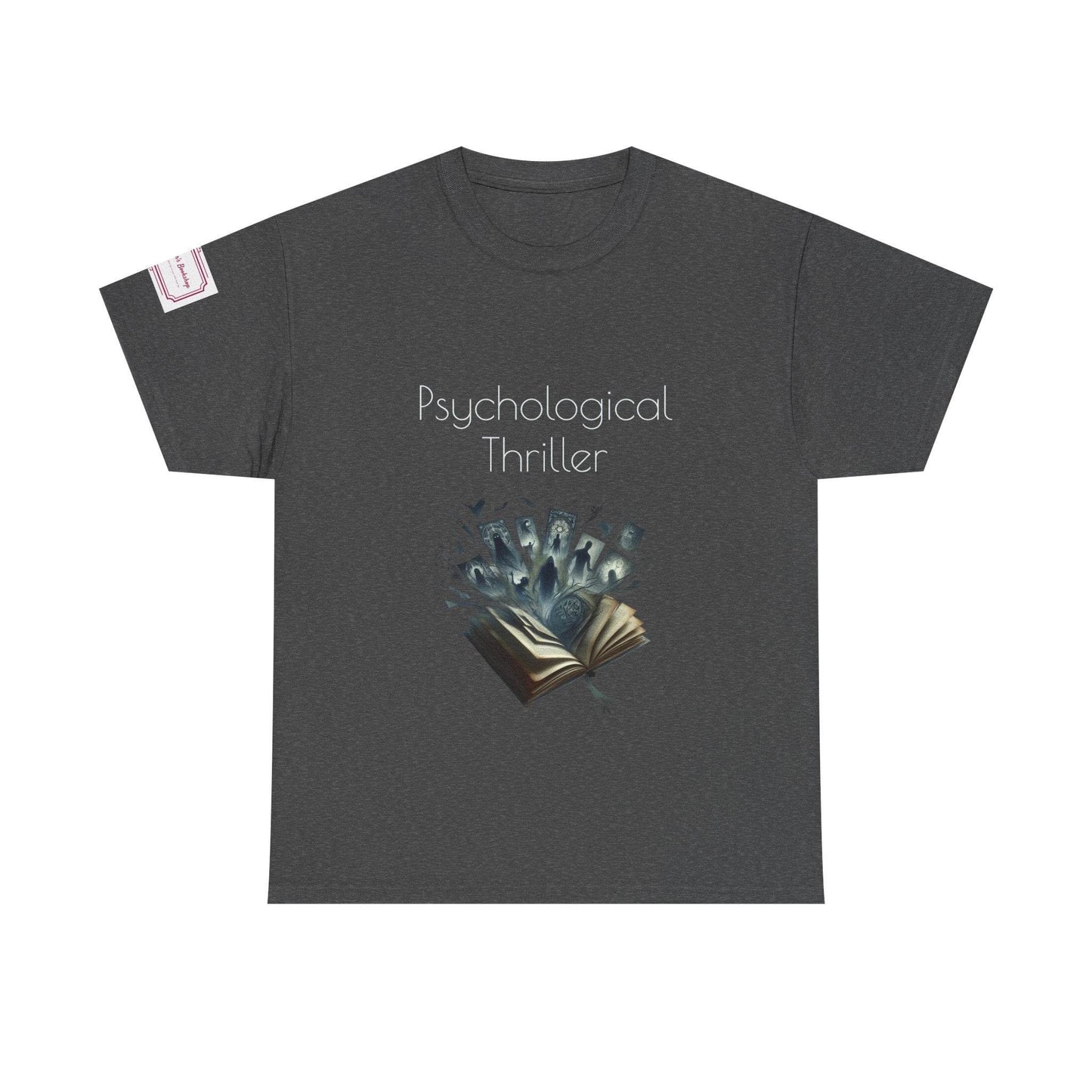 Fiction - Graphic Unisex Heavy Cotton Tee - Psychological Thriller - The Dreamer's Bookshop.