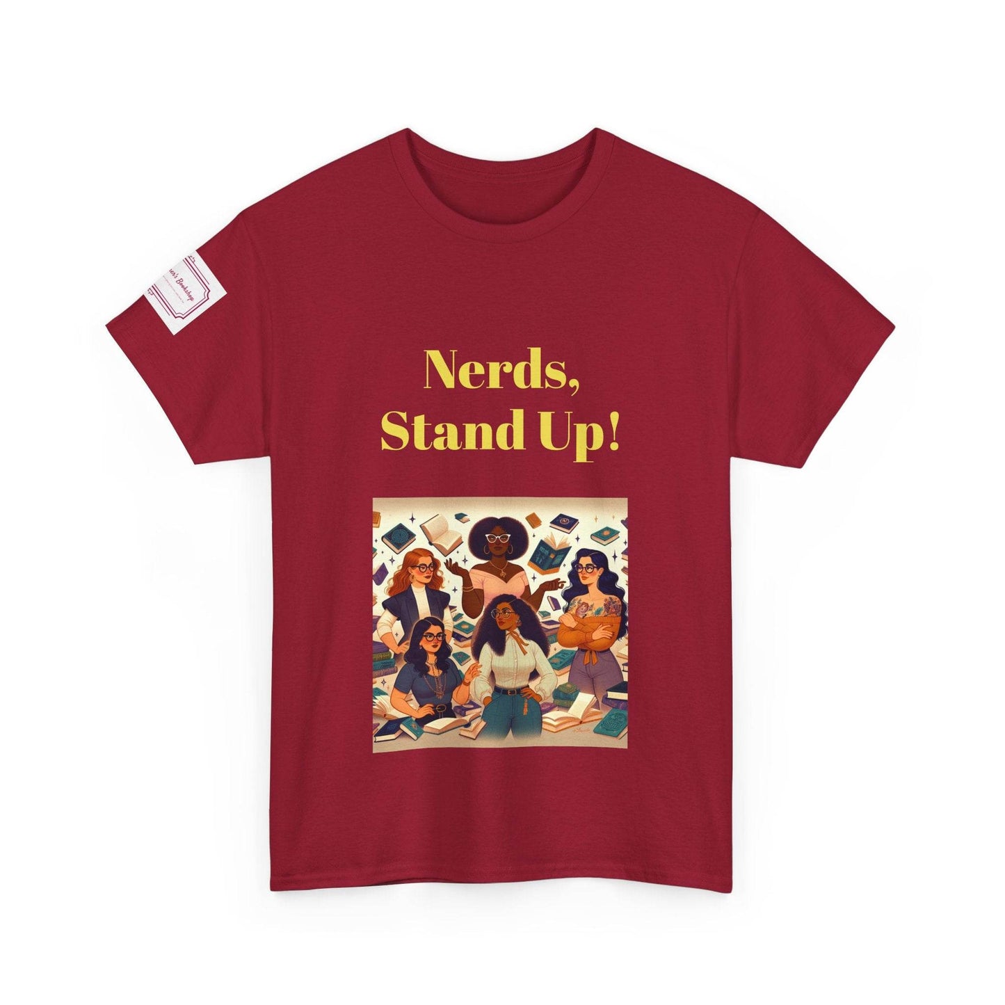 Nerds Stand Up - Unisex Heavy Cotton Tee - Book Lovers - The Dreamer's Bookshop.