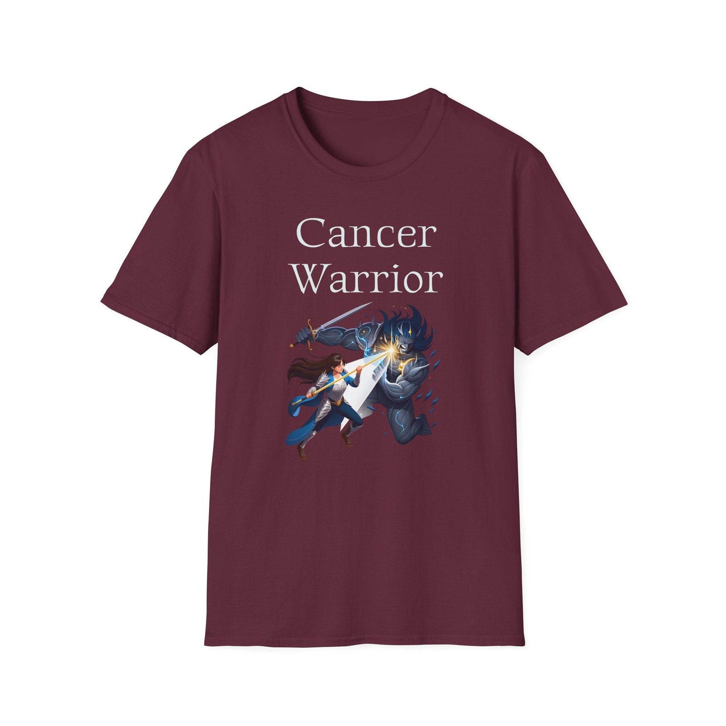 Cancer Warrior Unisex Softstyle T-Shirt - What's Your Battle? - The Dreamer's Bookshop.