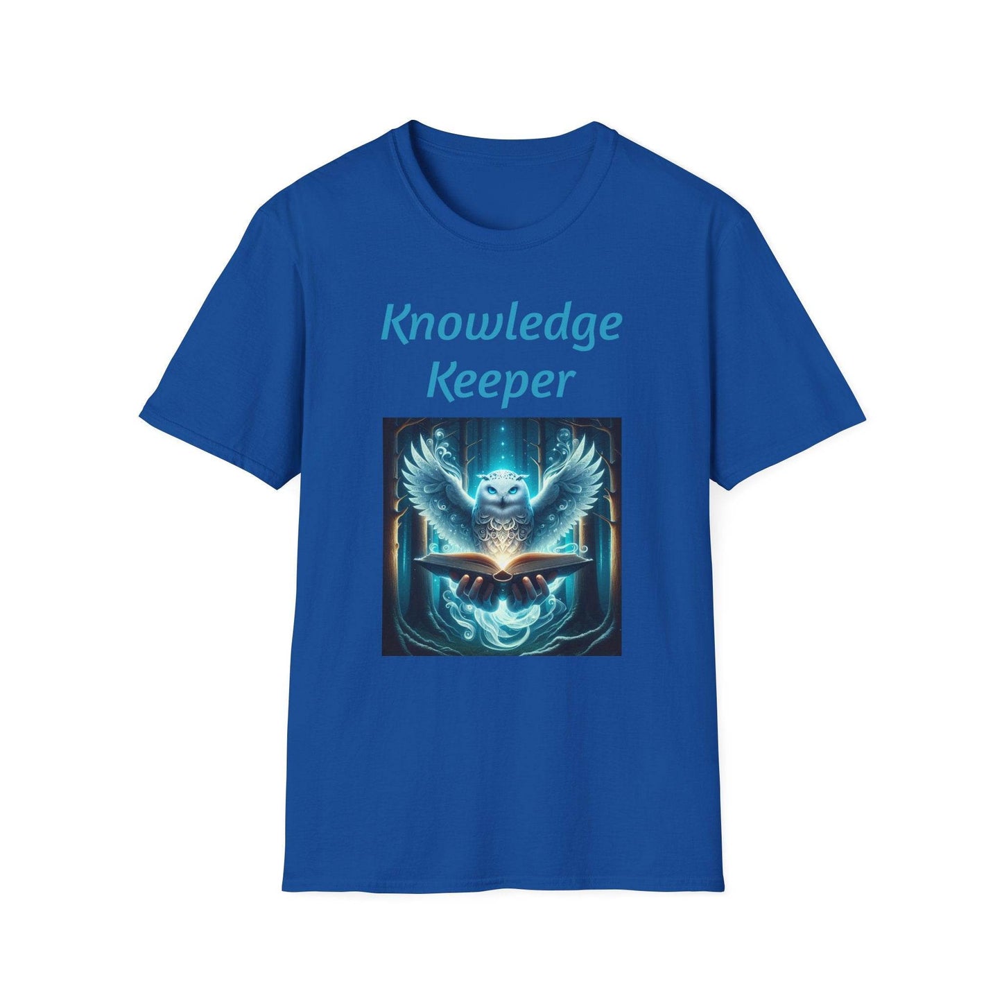 Knowledge Keeper Unisex Softstyle T-Shirt - Perfect for Book Lovers & Scholars - Proud Reader - The Dreamer's Bookshop.