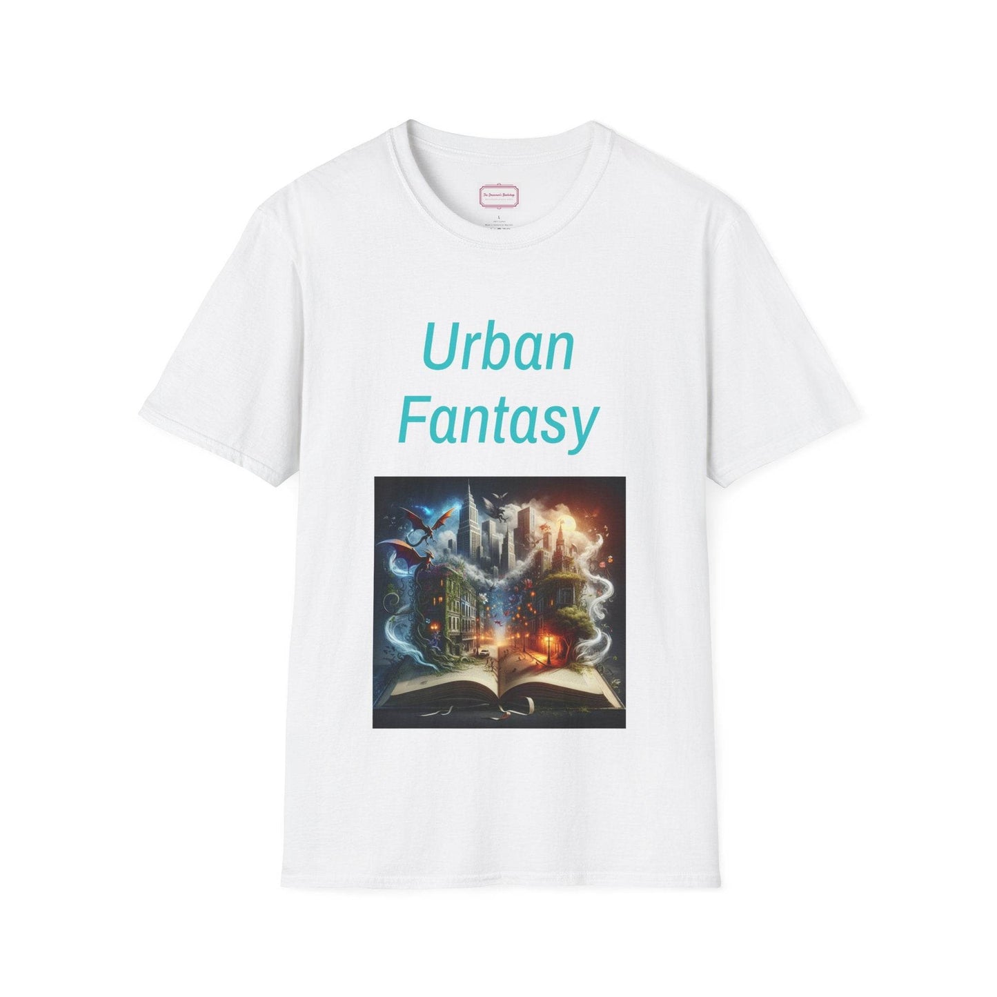 Urban Fantasy Unisex Softstyle T-Shirt - Creative Graphic Tee for Readers and Dreamers - The Dreamer's Bookshop.