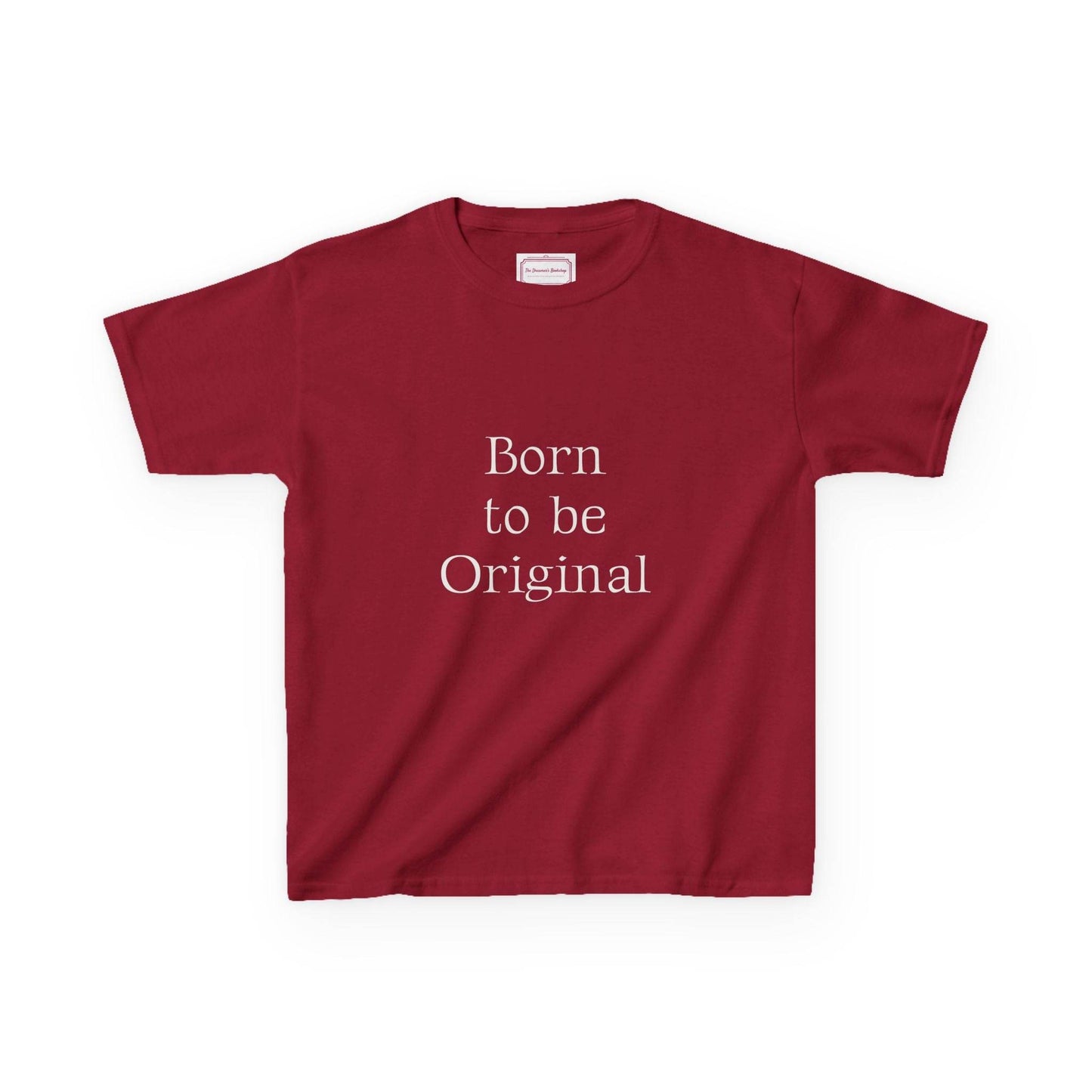 EU - Kids 'Born to be Original' Cotton Tee - Support Young Creators - The Dreamer's Bookshop.