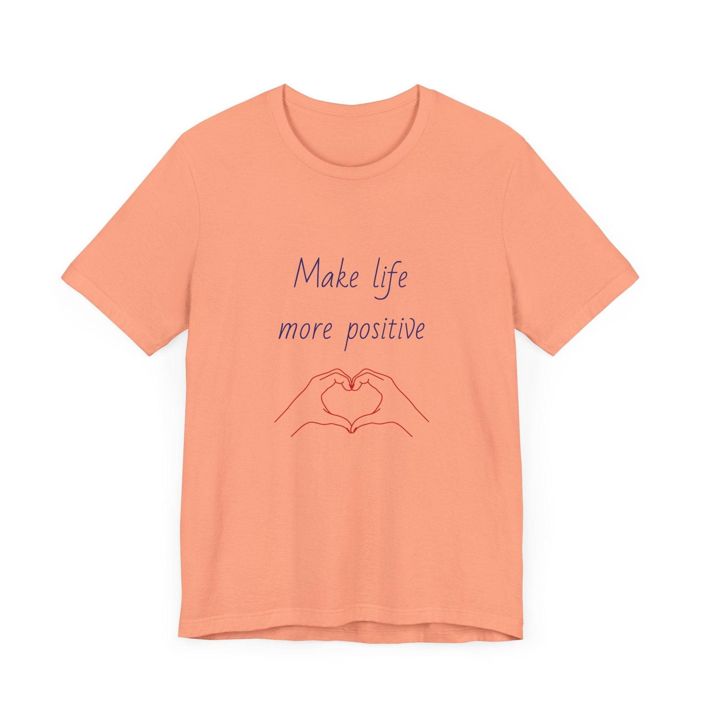 Positive Vibes Unisex Short Sleeve Tee - Make Life More Positive - The Dreamer's Bookshop.