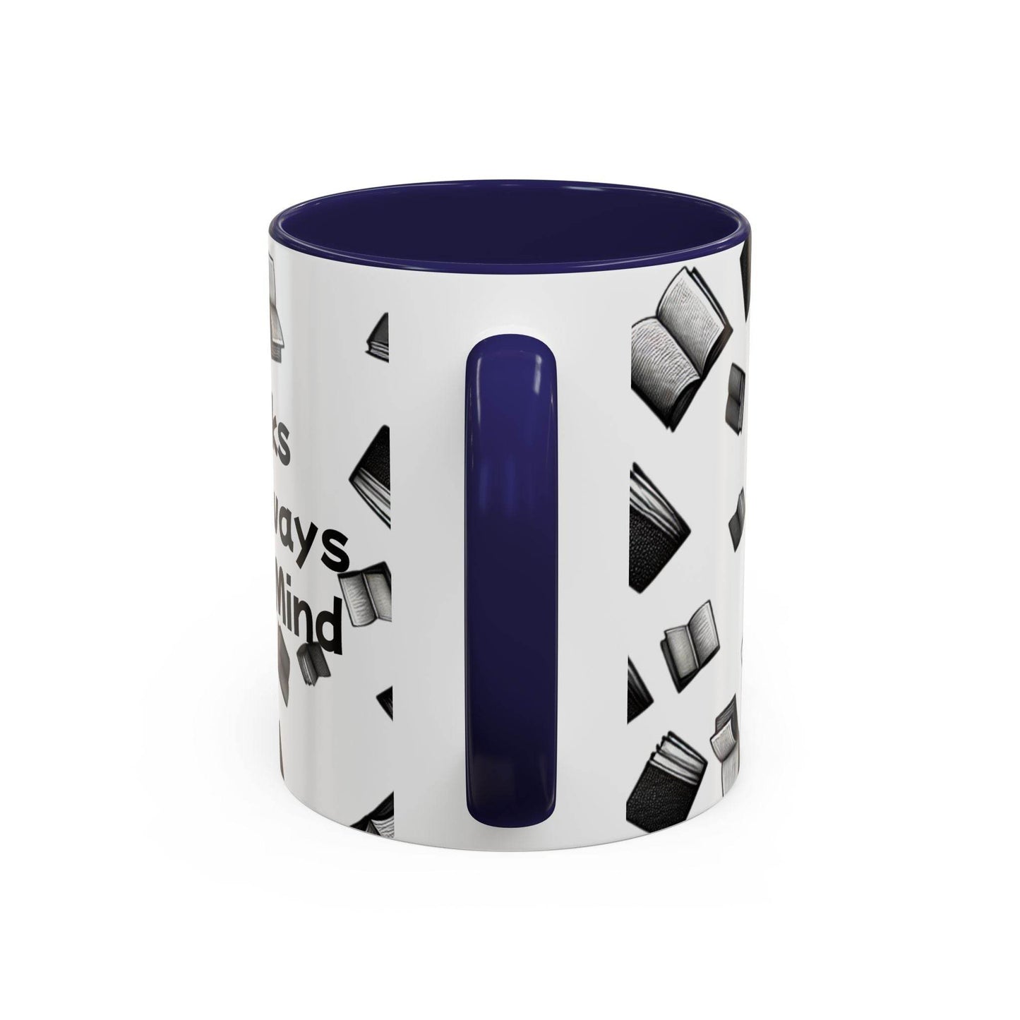 Books on My Mind Accent Coffee Mug - Perfect for Book Lovers - The Dreamer's Bookshop.