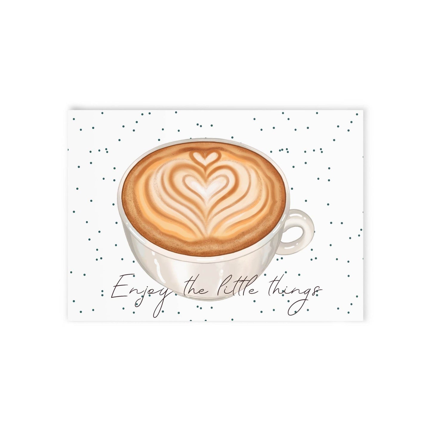 The Dreamer's Bookshop "Coffee" Enjoy the Little Things Card - The Dreamer's Bookshop.