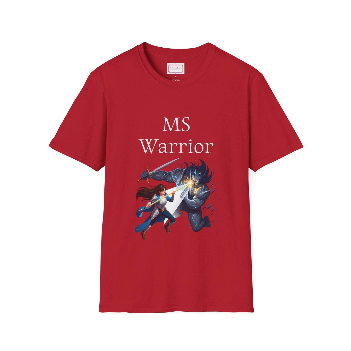 M.S. Warrior Unisex Softstyle T-Shirt - Embrace Your Battles - The Dreamer's Bookshop.