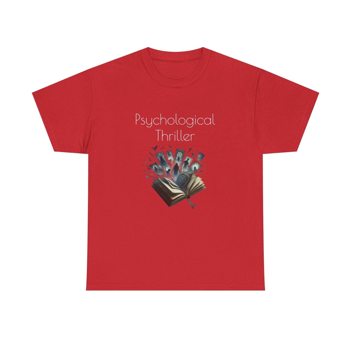 Fiction - Graphic Tee - Unisex Heavy Cotton T-Shirt Psychological Thriller - The Dreamer's Bookshop.