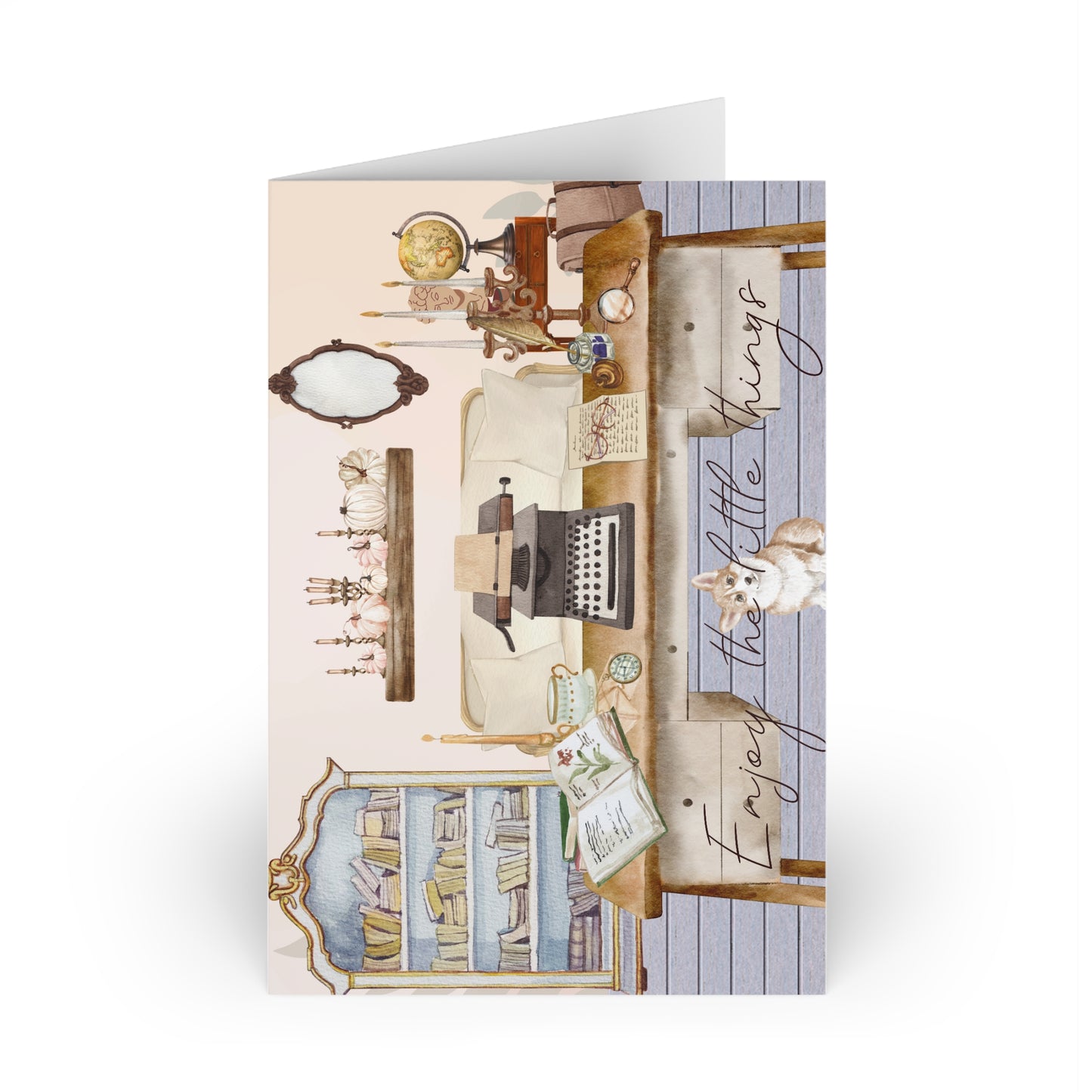 The Dreamer's Bookshop "Light Academia" Enjoy the Little Things Card - The Dreamer's Bookshop.