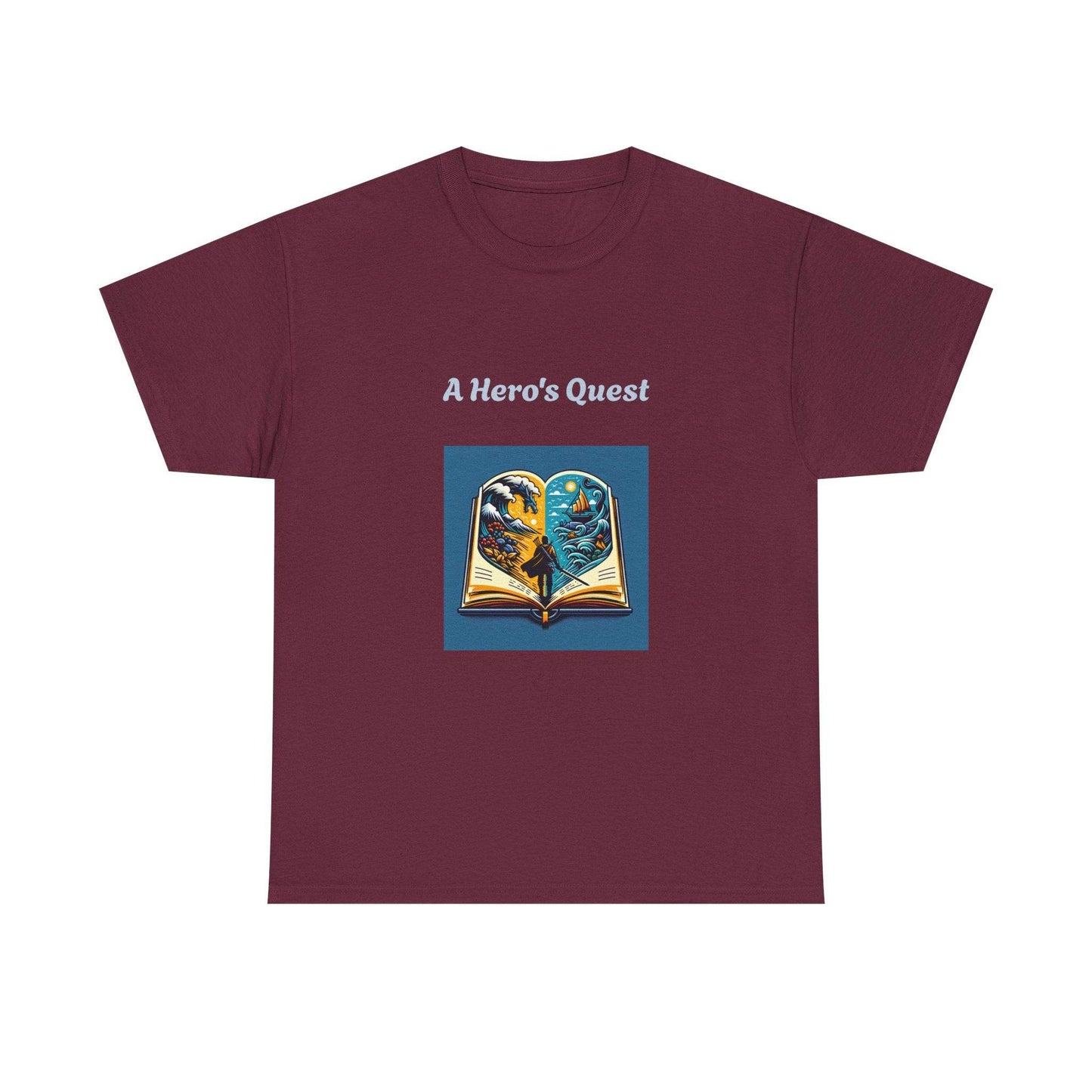 Adventure - Graphic Tee - Unisex Heavy Cotton T-Shirt - Hero's Quest - The Dreamer's Bookshop.