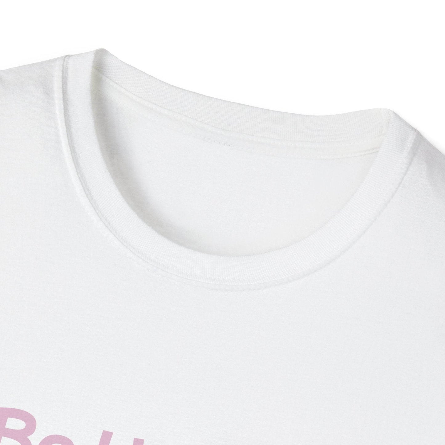 Be Happy Stay Positive Unisex Softstyle T-Shirt - Cheerful Graphic Tee for Everyday Wear - The Dreamer's Bookshop.