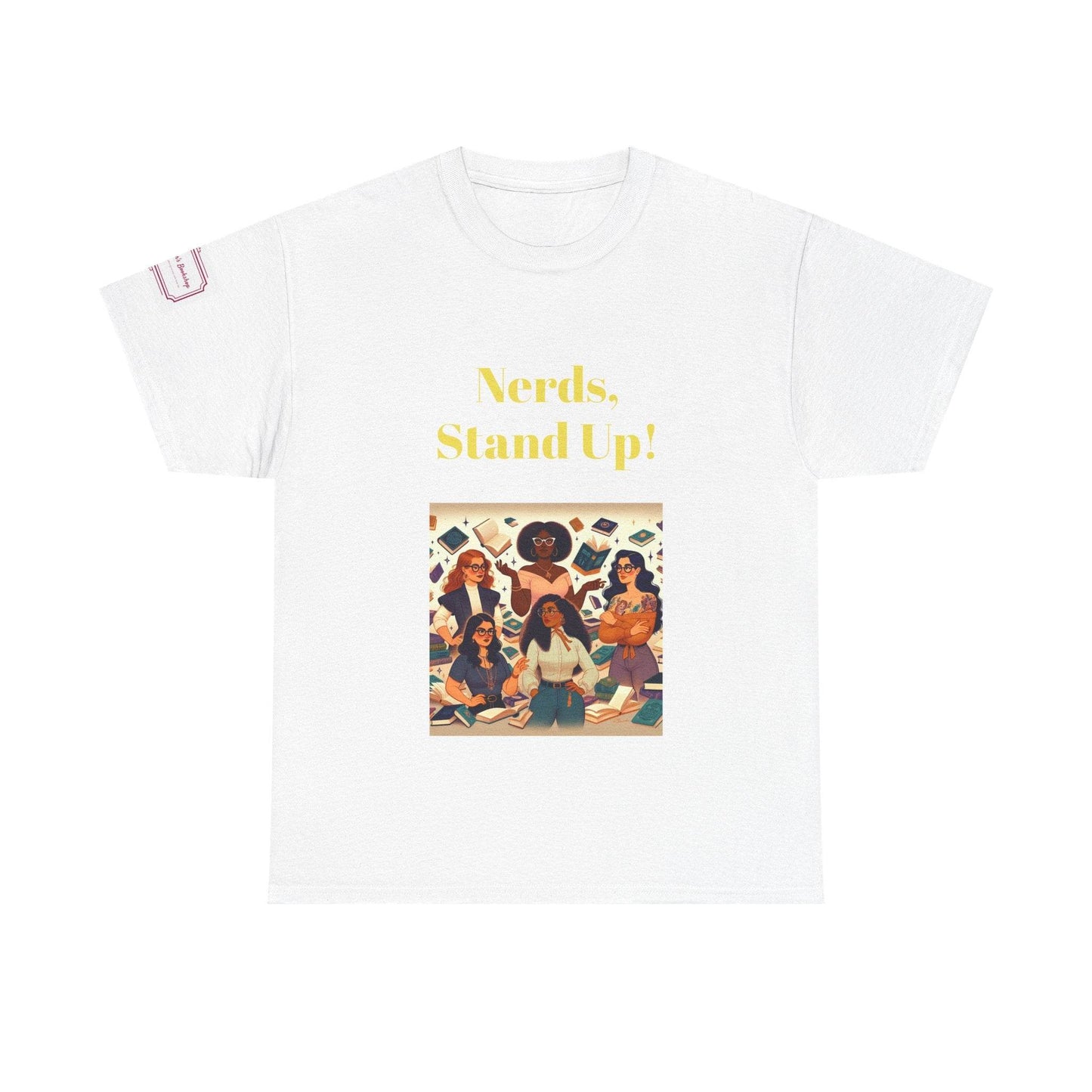 Nerds Stand Up - Unisex Heavy Cotton Tee - Book Lovers - The Dreamer's Bookshop.