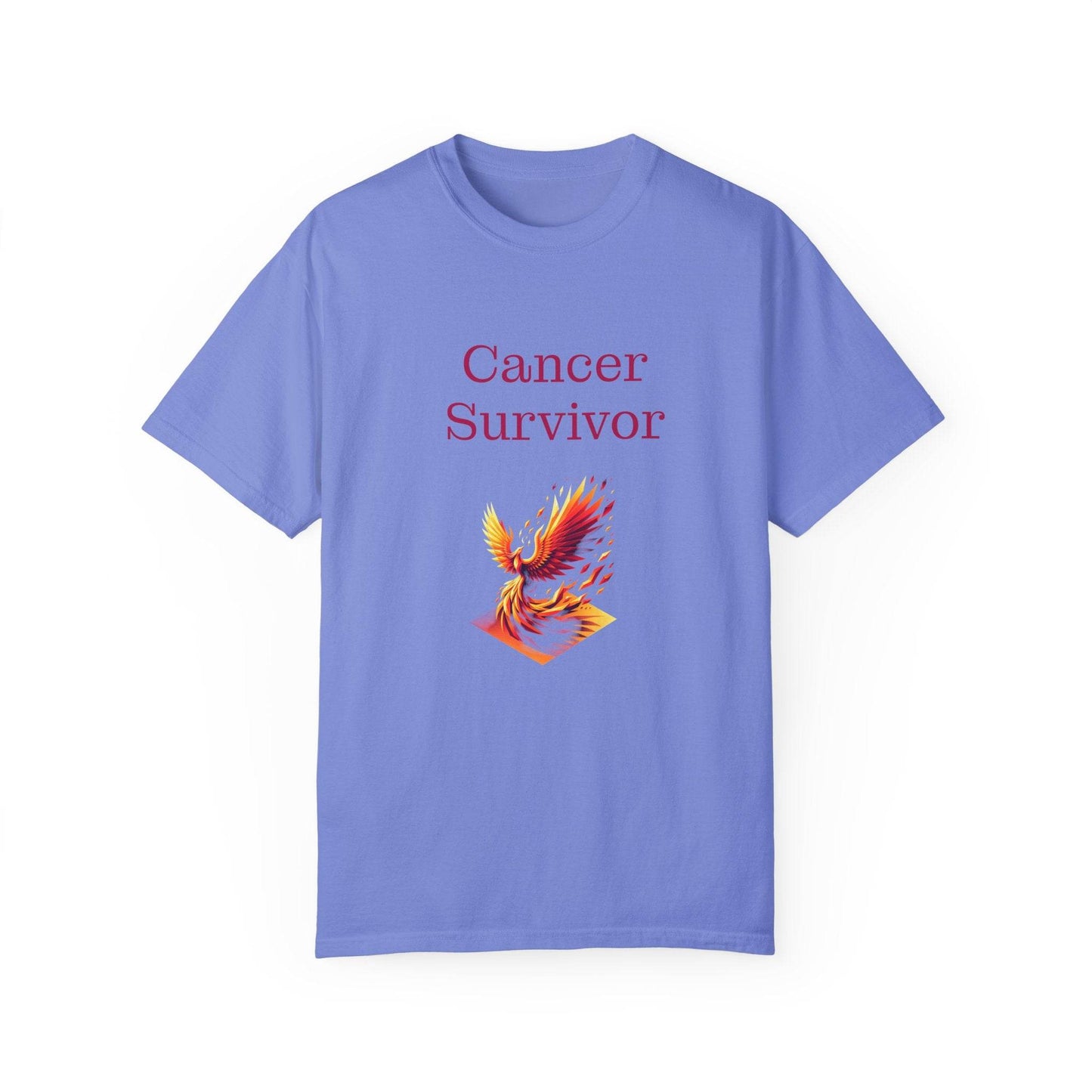 Cancer Survivor Unisex Garment-Dyed T-shirt - Inspirational Motivational Tee - The Dreamer's Bookshop.
