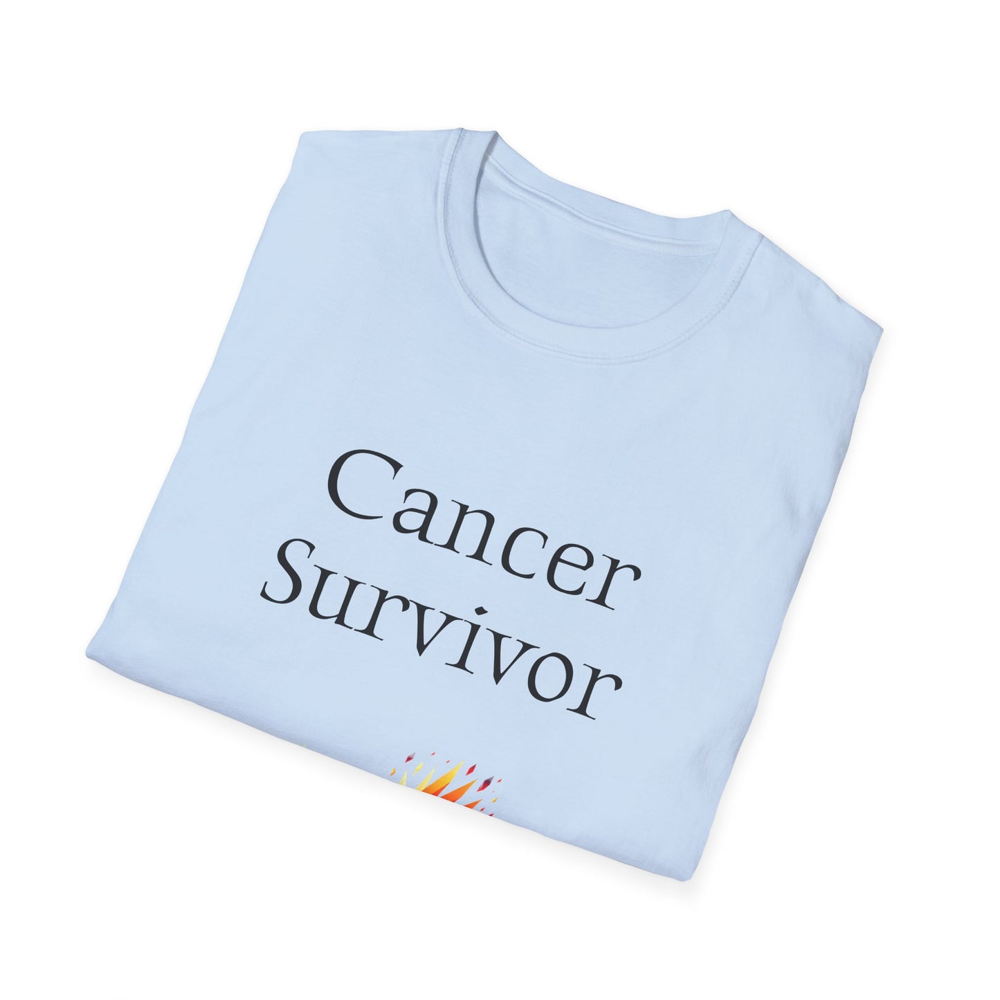 Cancer Survivor Unisex Softstyle T-Shirt - Empowering Graphic Tee for Mental Health Awareness