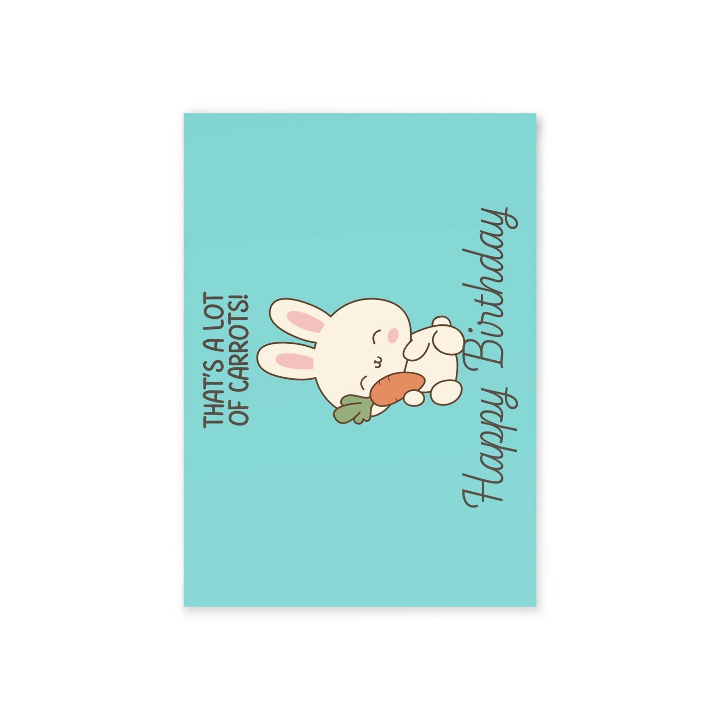 The Dreamer's Bookshop Cute "Lot of Carrots" Bunny Birthday Card - The Dreamer's Bookshop.