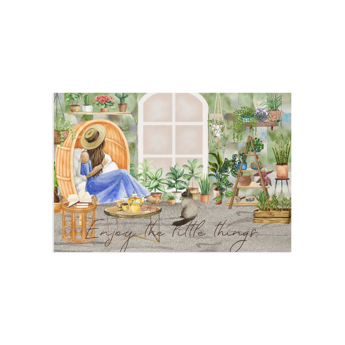 The Dreamer's Bookshop "Plant Mom" Enjoy the Little Things Card - The Dreamer's Bookshop.