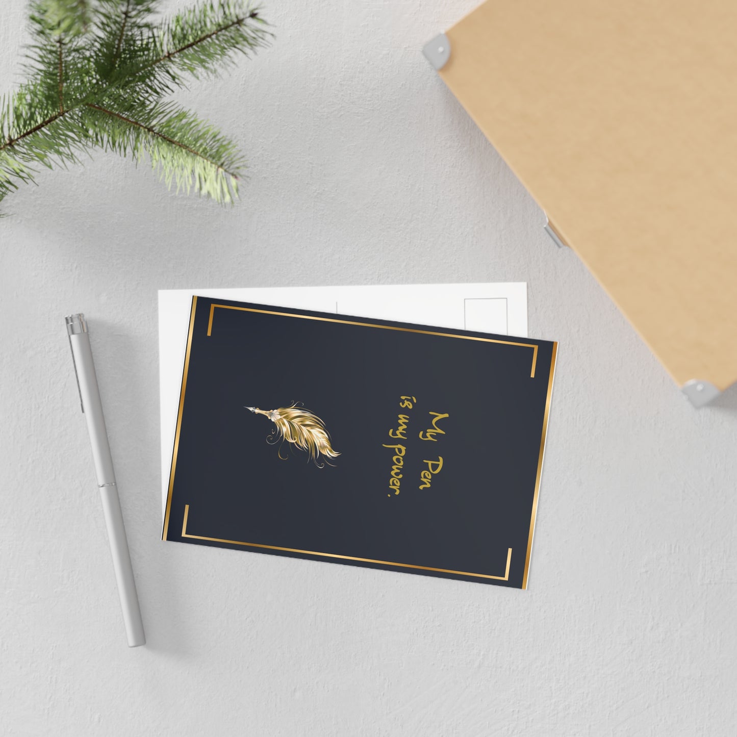 The Dreamer's Bookshop "My Pen is my Power" Art Print Card - The Dreamer's Bookshop.
