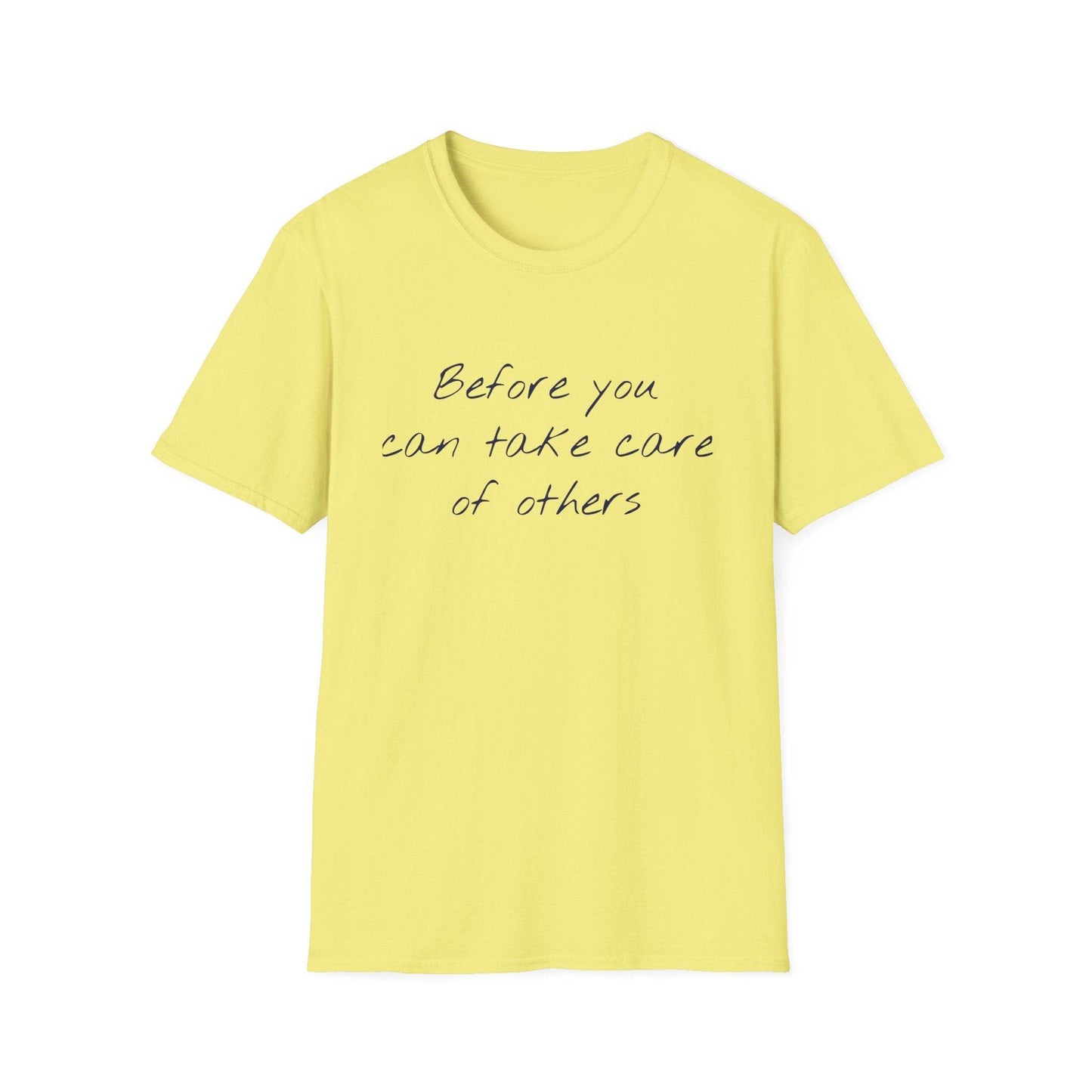 Unisex Softstyle T-Shirt - 'Take Care' Inspirational - The Dreamer's Bookshop.