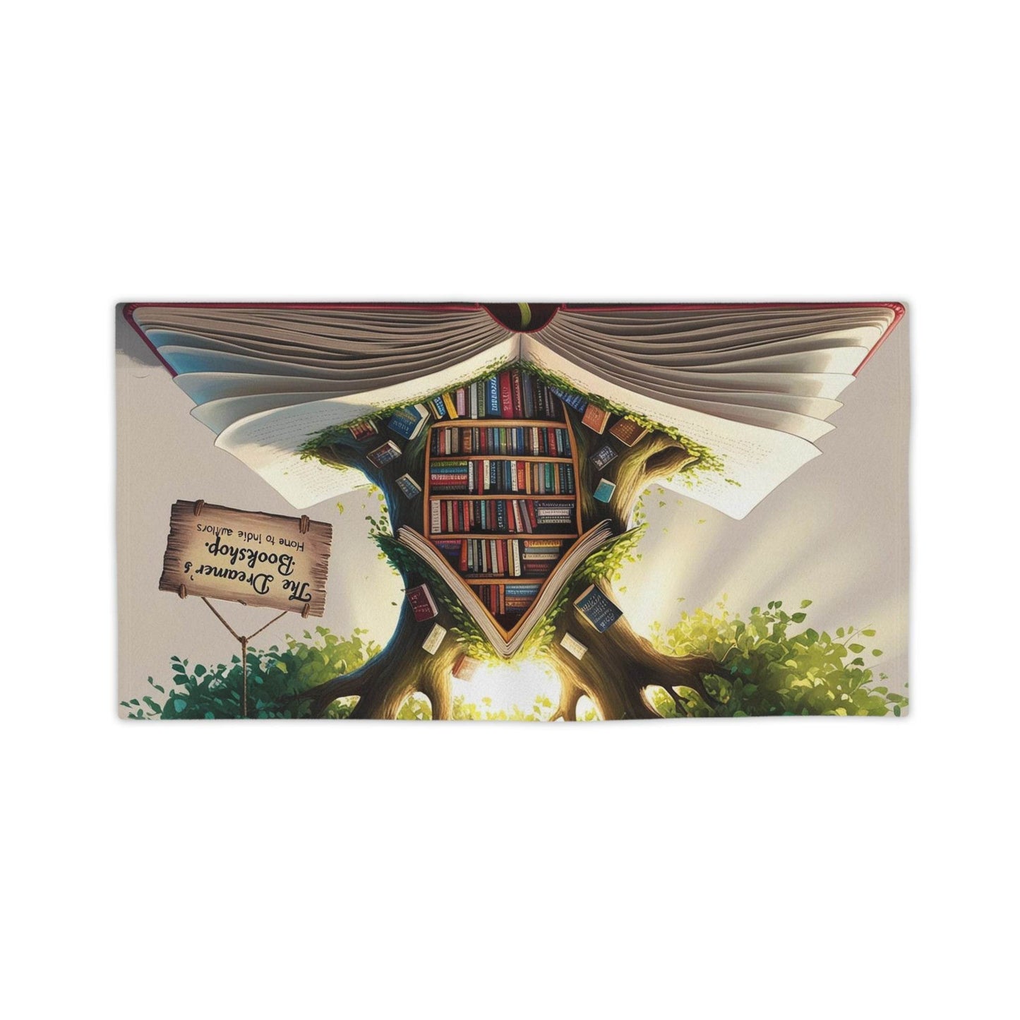 Literary Enchantment Beach Towel - Book Lover's Paradise - The Dreamer's Bookshop.