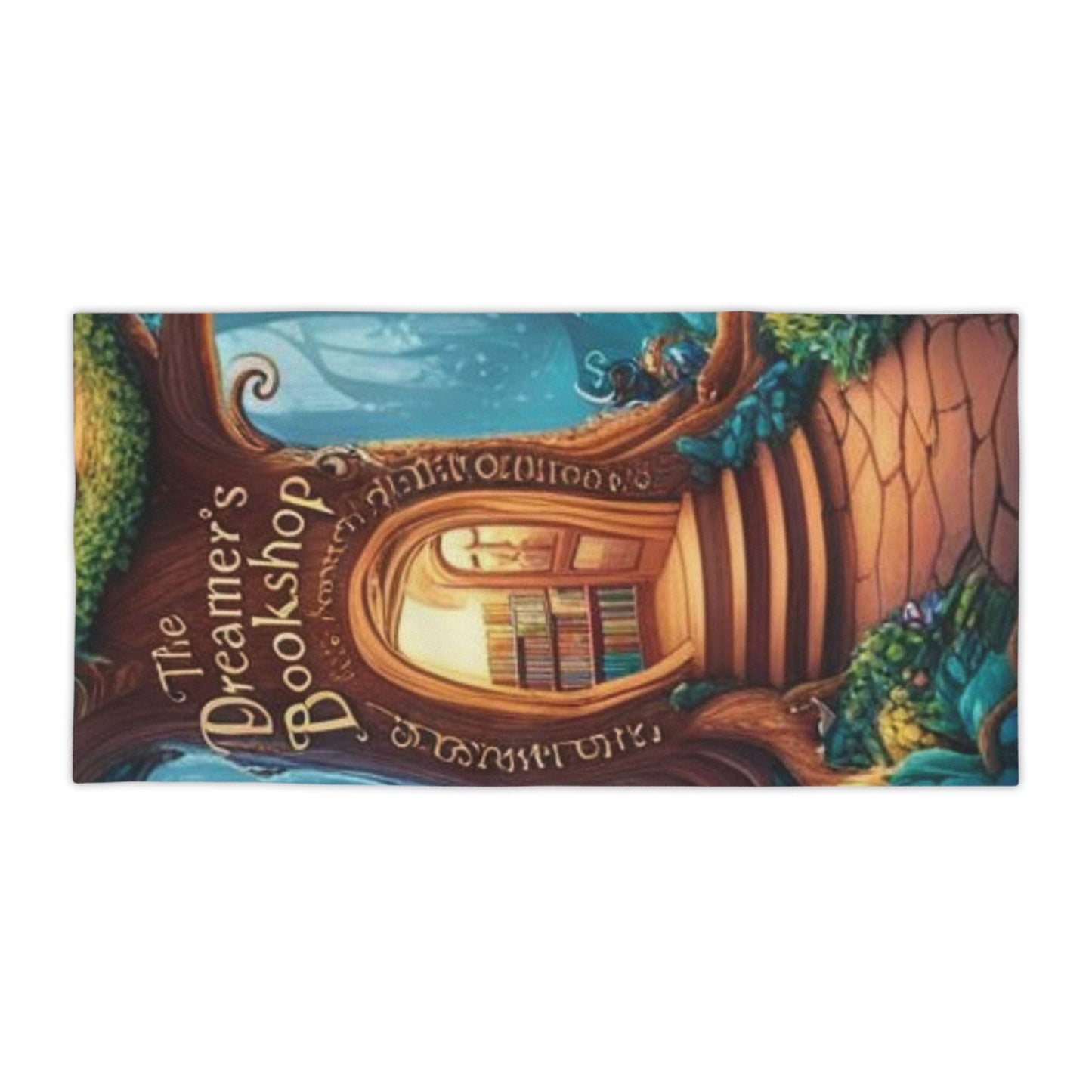 Dreamer's Bookshop Beach Towel - Cozy Literary Escape for Sun Lovers - The Dreamer's Bookshop.