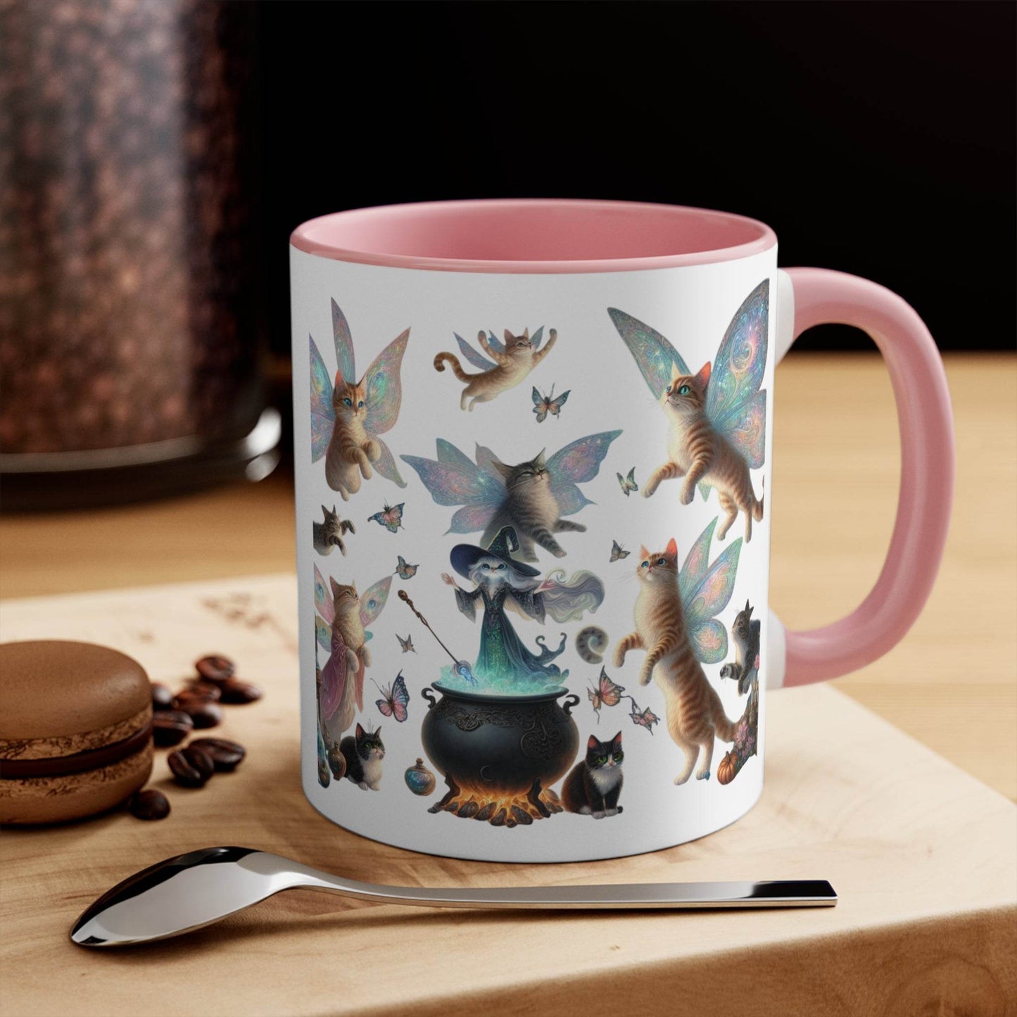 Funny Accent Mug - 11oz Home brew Magic Cats - The Dreamer's Bookshop.