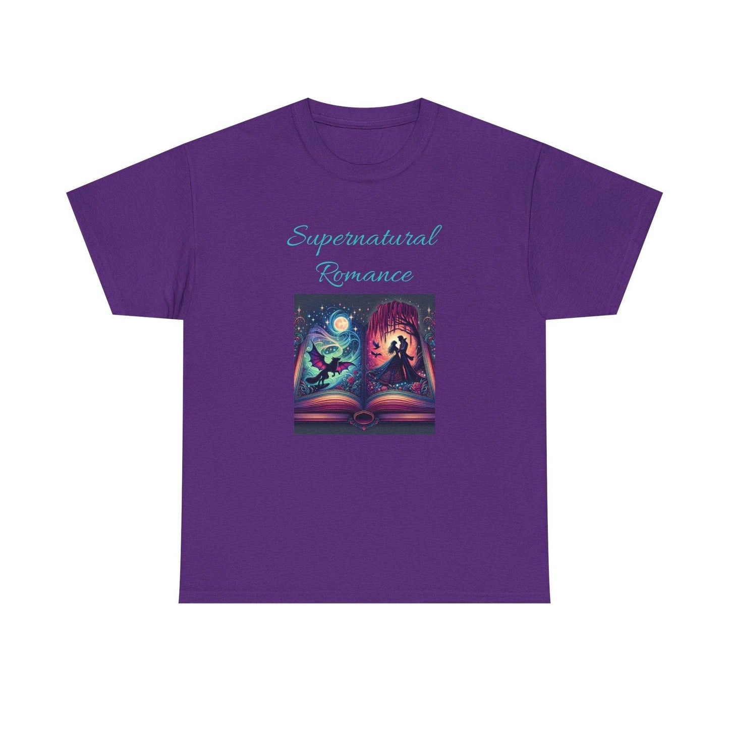 Fiction - Graphic Tee - Unisex Heavy Cotton T-Shirt - Supernatural Romance - The Dreamer's Bookshop.