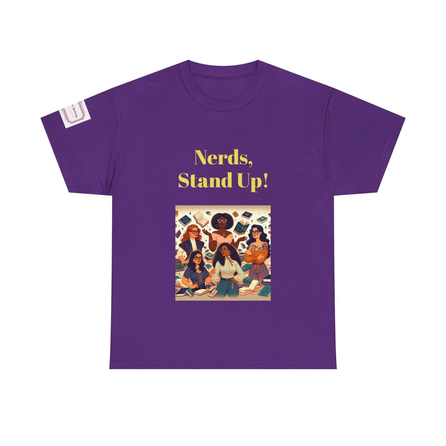 Nerds Stand Up - Unisex Heavy Cotton Tee - Book Lovers - The Dreamer's Bookshop.