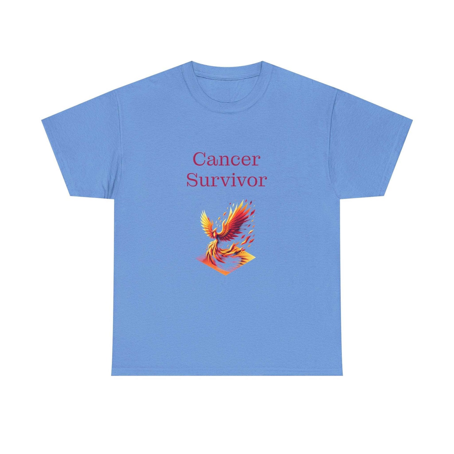 Cancer Survivor Unisex Heavy Cotton Tee - Inspirational Battle T-Shirt - The Dreamer's Bookshop.