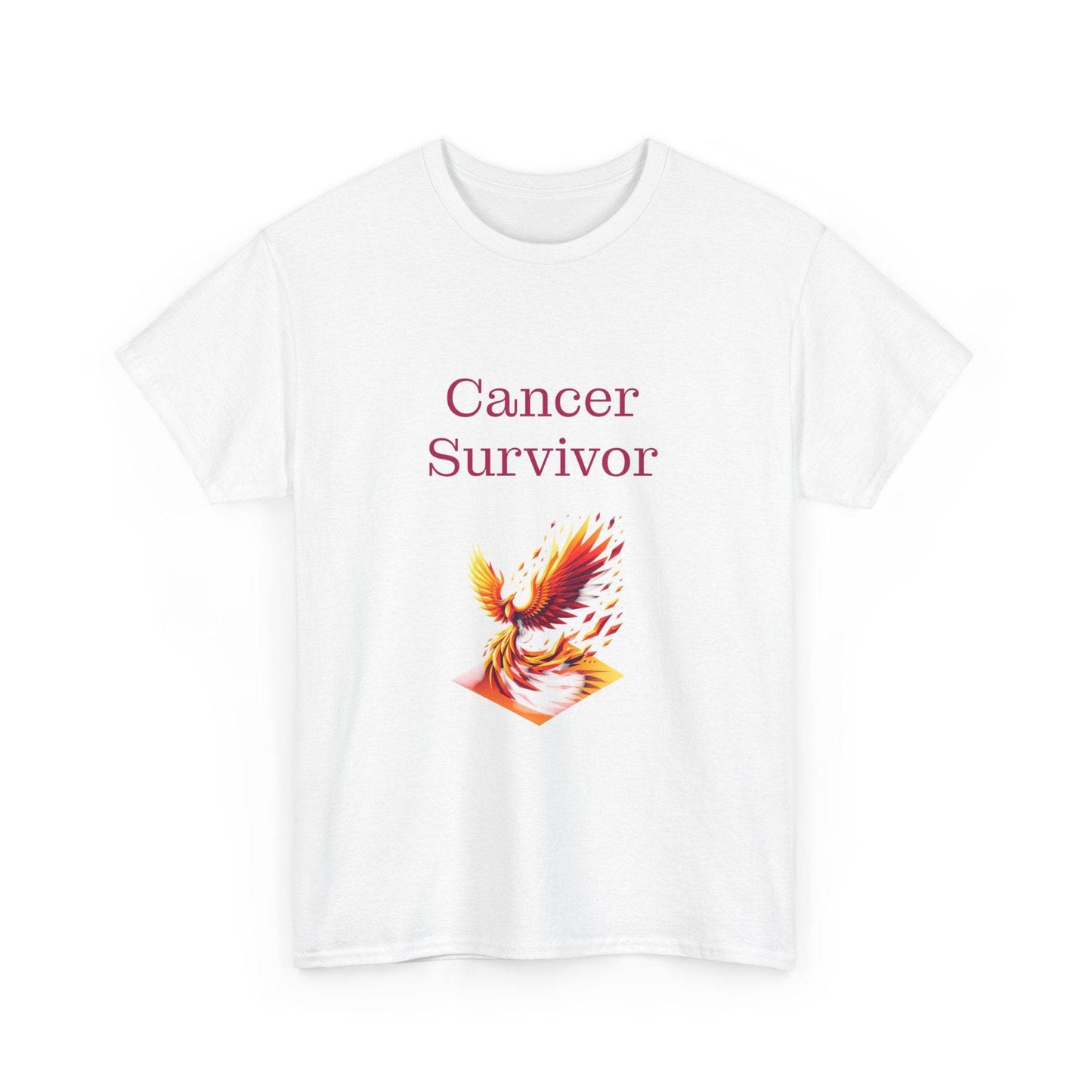 Cancer Survivor Unisex Heavy Cotton Tee - Inspirational Battle T-Shirt - The Dreamer's Bookshop.