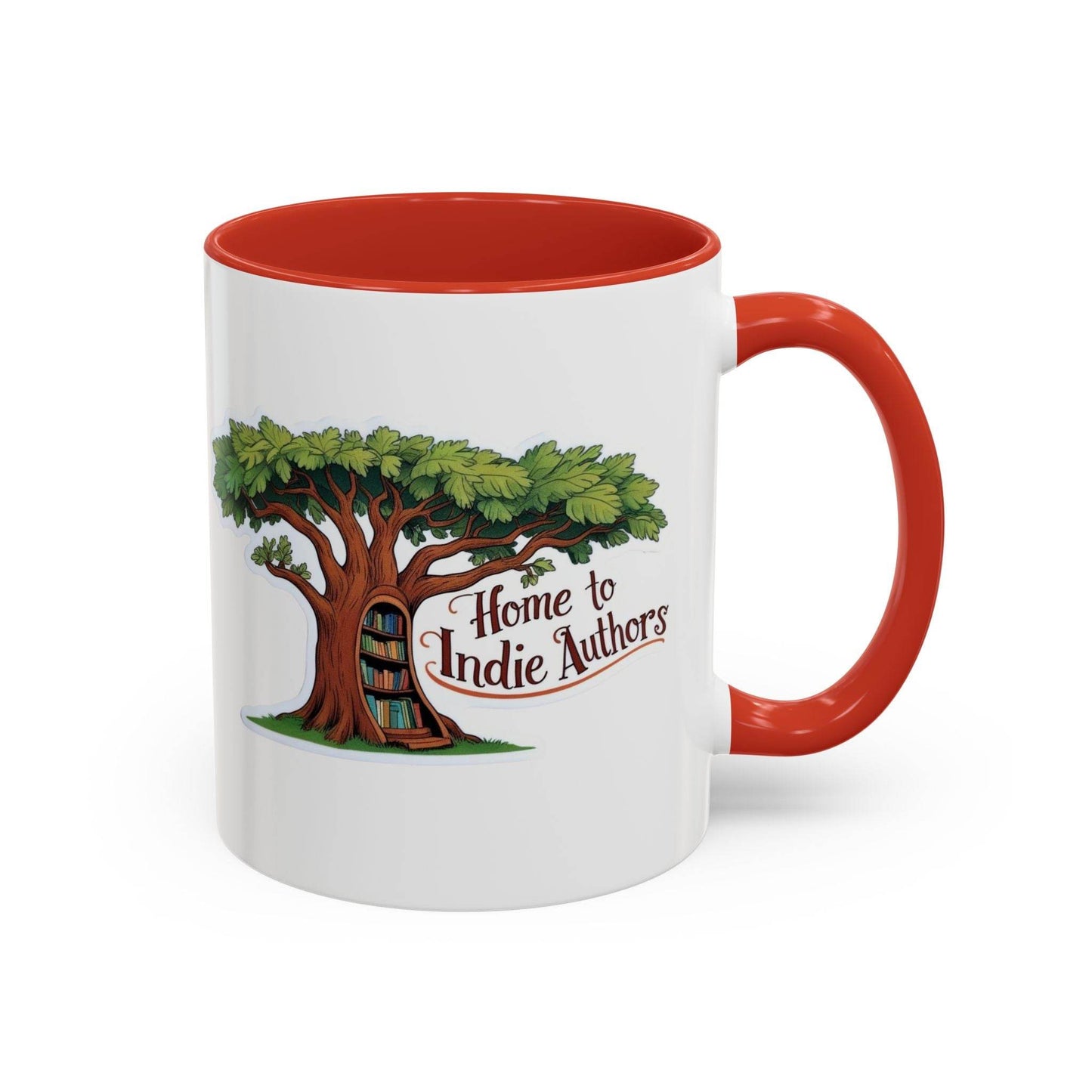 Home to Indie Authors Accent Coffee Mug - Perfect Gift for Writers & Book Lovers - The Dreamer's Bookshop.