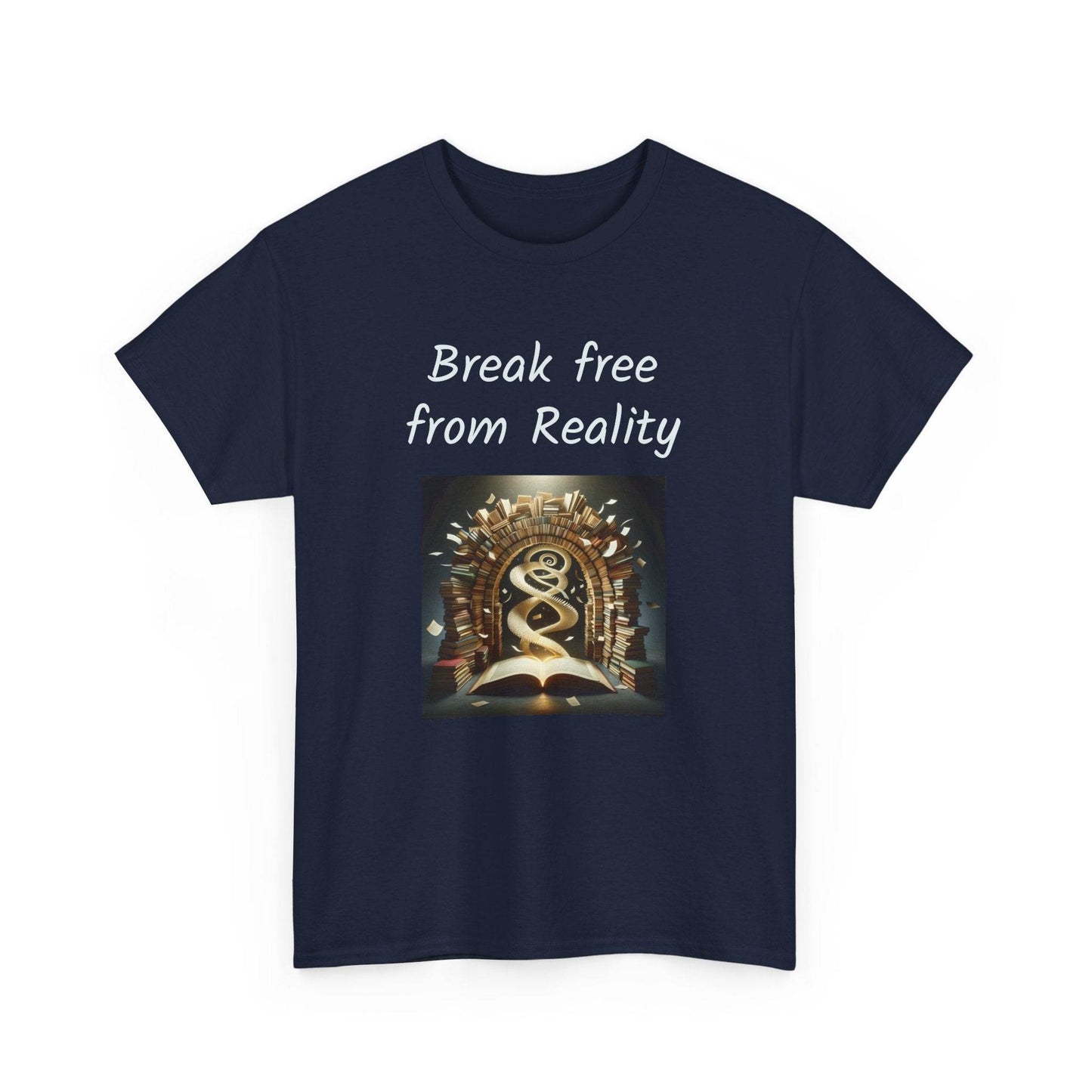 Break Free - Graphic Tee - Unisex Heavy Cotton T-Shirt - Book Lovers - The Dreamer's Bookshop.