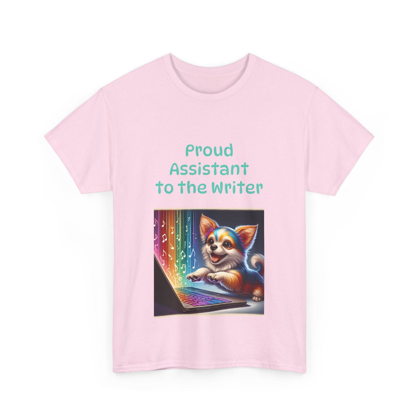 Book Lover's Unisex Heavy Cotton Tee - "Assistant Writer" - The Dreamer's Bookshop.