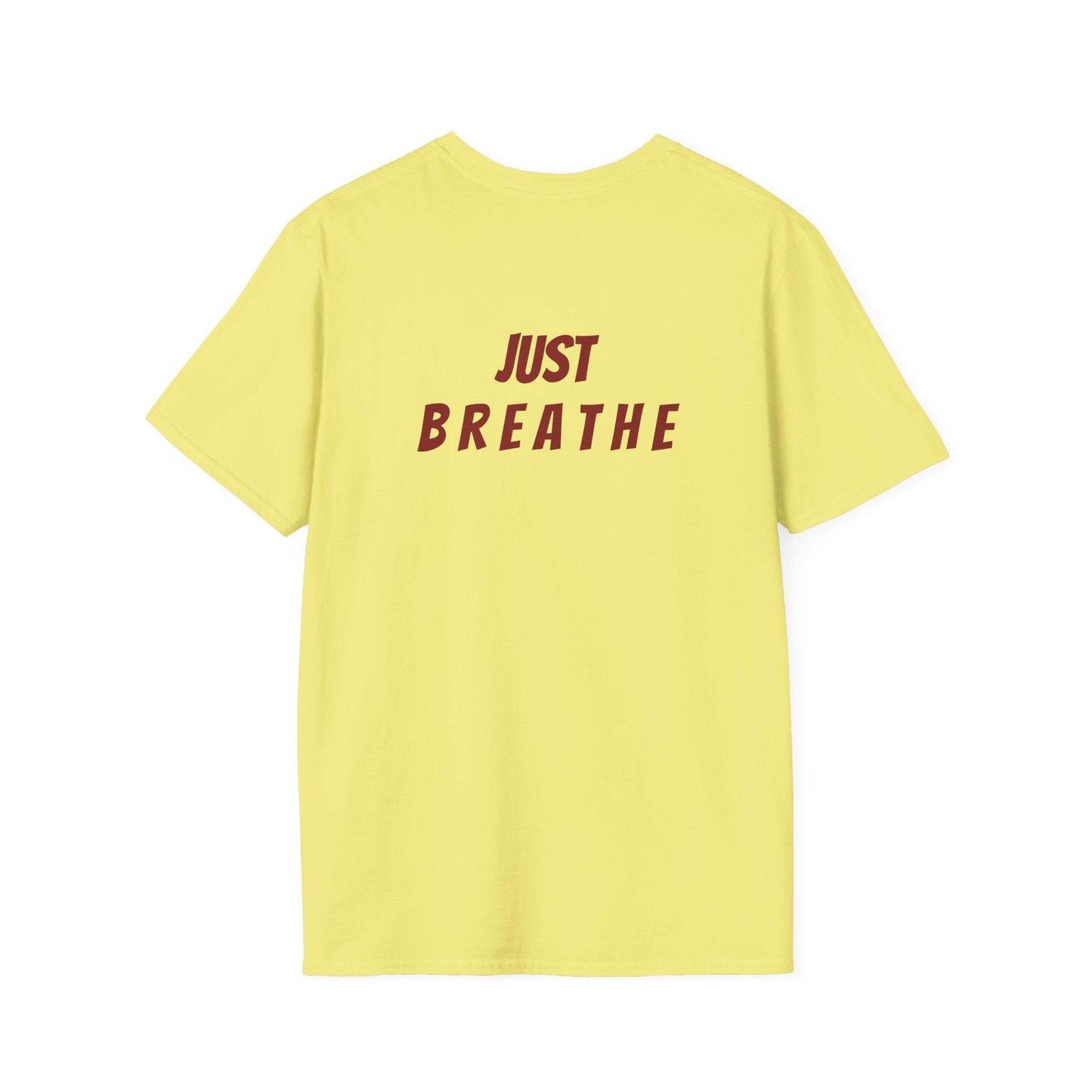 Unisex Softstyle T-Shirt - 'Just Breathe' - The Dreamer's Bookshop.