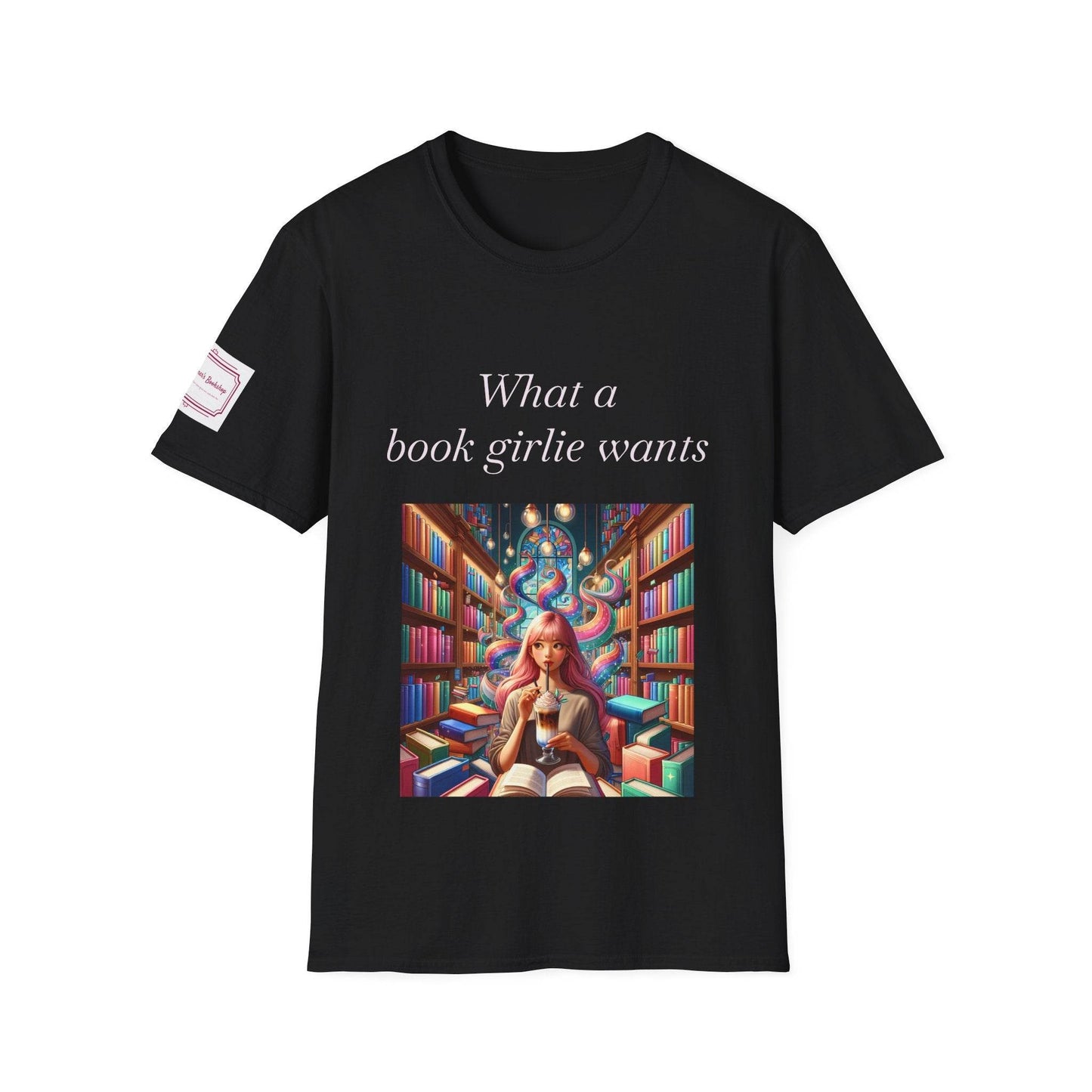 Book Girlie Unisex Softstyle T-Shirt - Perfect for Readers and Book Lovers - The Dreamer's Bookshop.