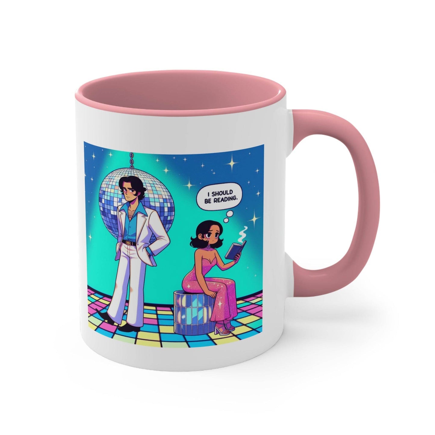 I should be reading Mug - 11oz Fun Coffee Cup for Happy Vibes - The Dreamer's Bookshop.