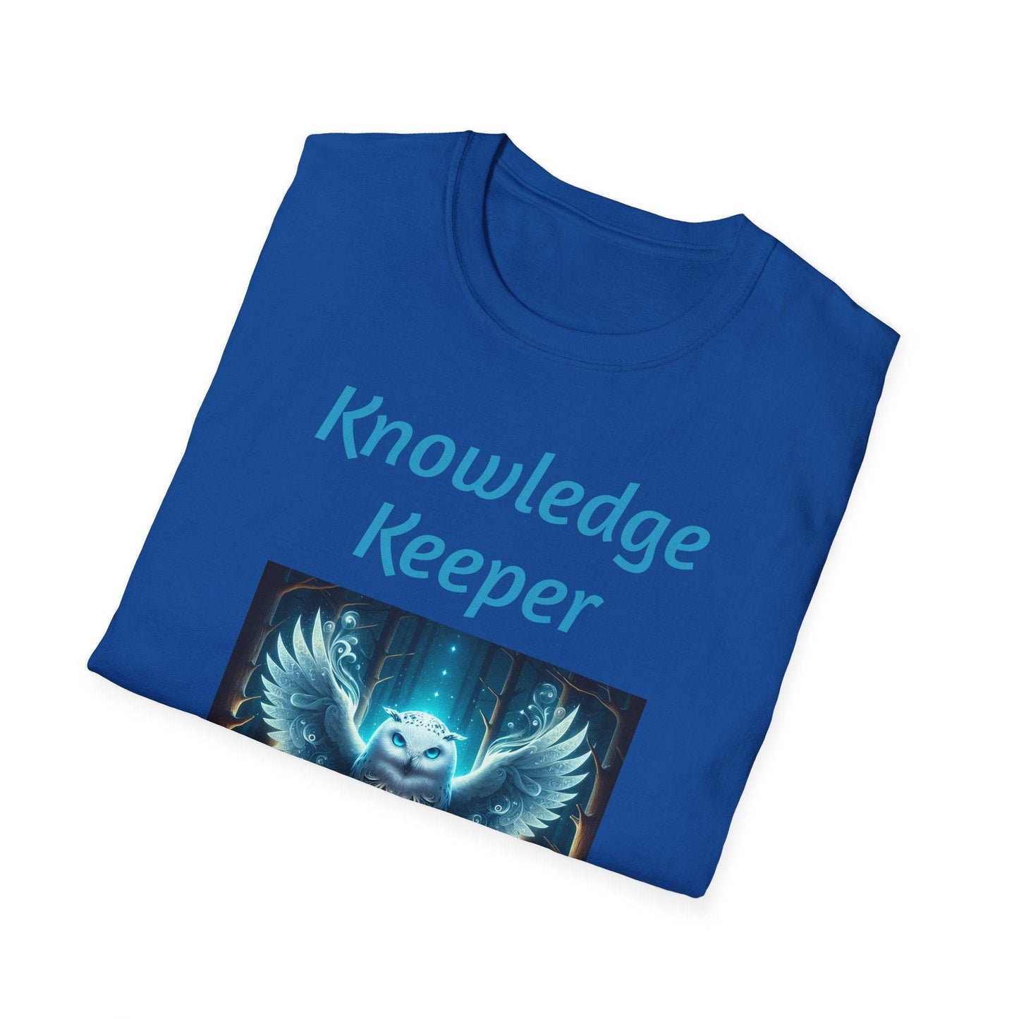 Knowledge Keeper Unisex Softstyle T-Shirt - Perfect for Book Lovers & Scholars - Proud Reader - The Dreamer's Bookshop.