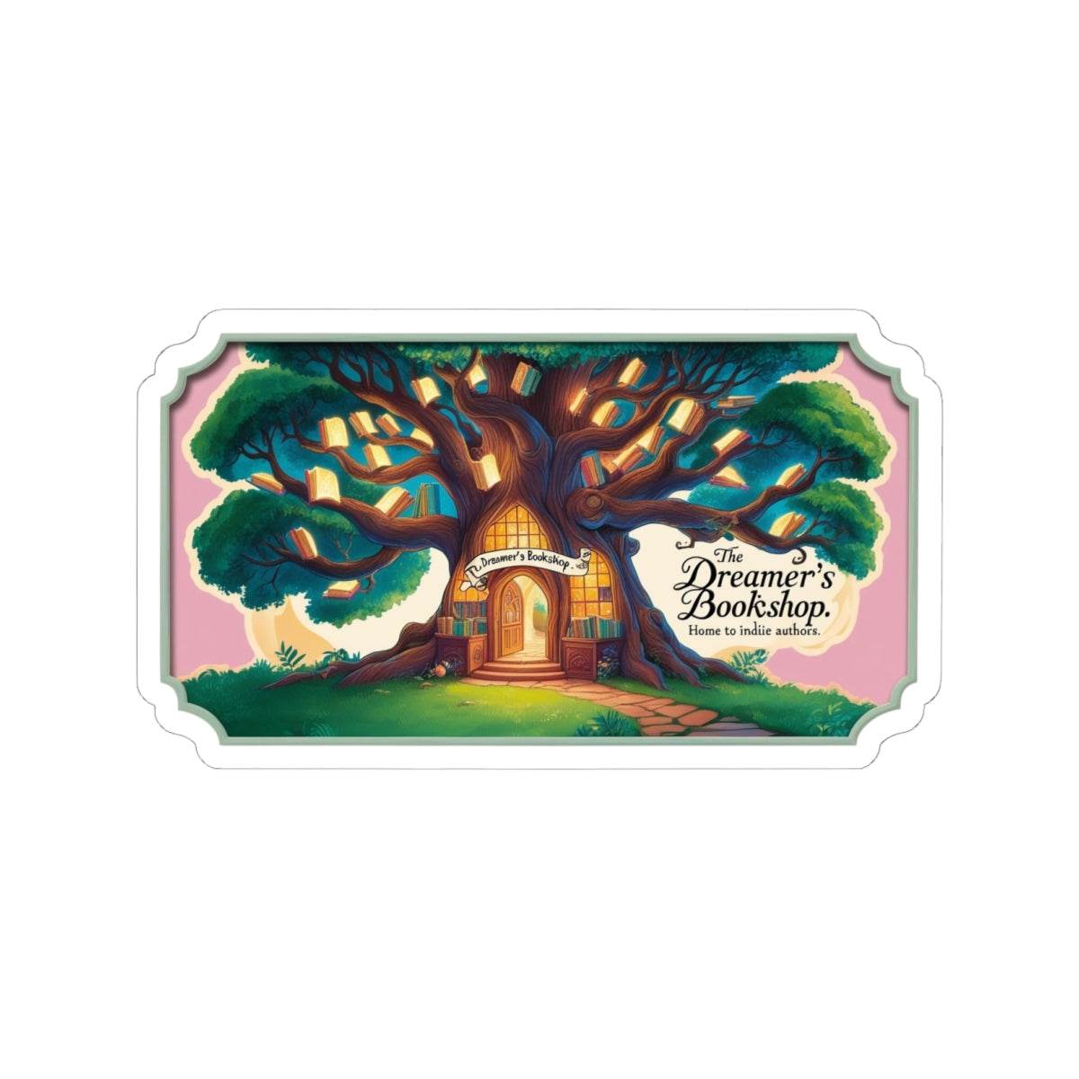 Home to Indie Authors Kiss-Cut Stickers | Book Lover Gift | Literary Decor - The Dreamer's Bookshop.