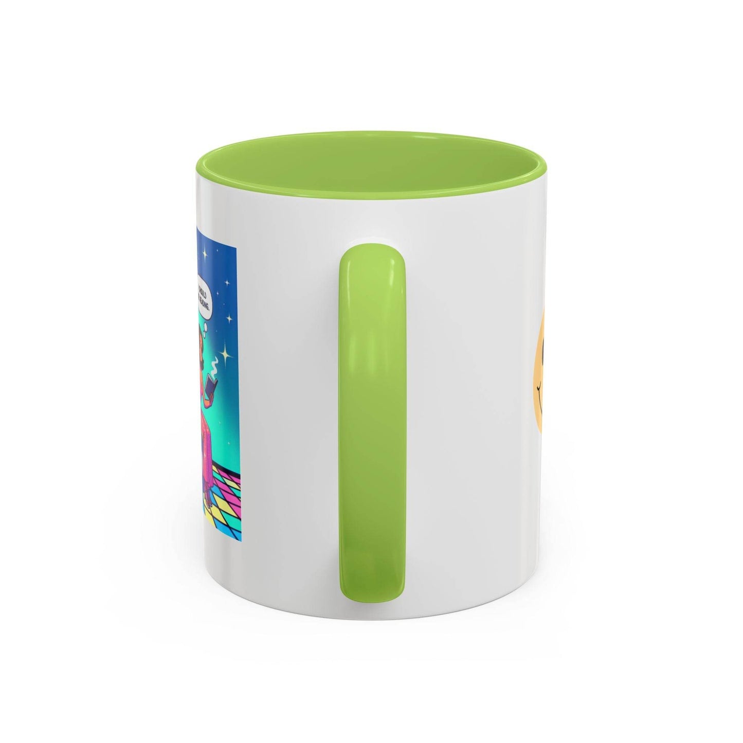 Retro Vibe Accent Coffee Mug - I should be reading - The Dreamer's Bookshop.