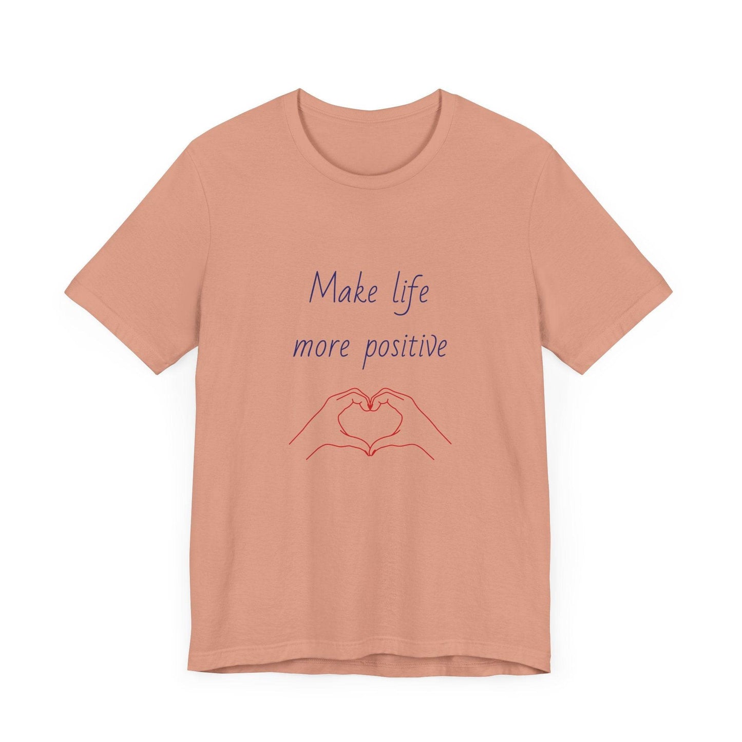 Positive Vibes Unisex Short Sleeve Tee - Make Life More Positive - The Dreamer's Bookshop.