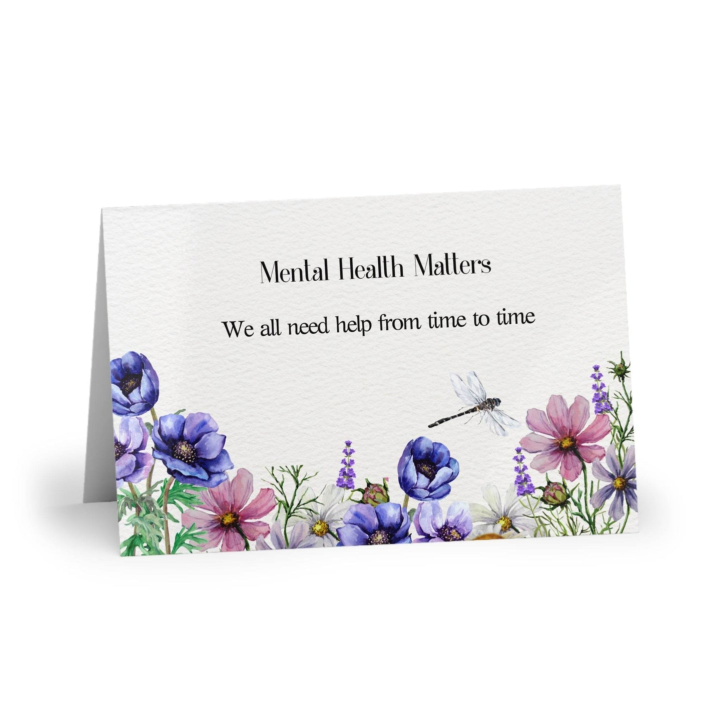 Watercolor "Need Help" Mental Health Matters Art Print - The Dreamer's Bookshop.