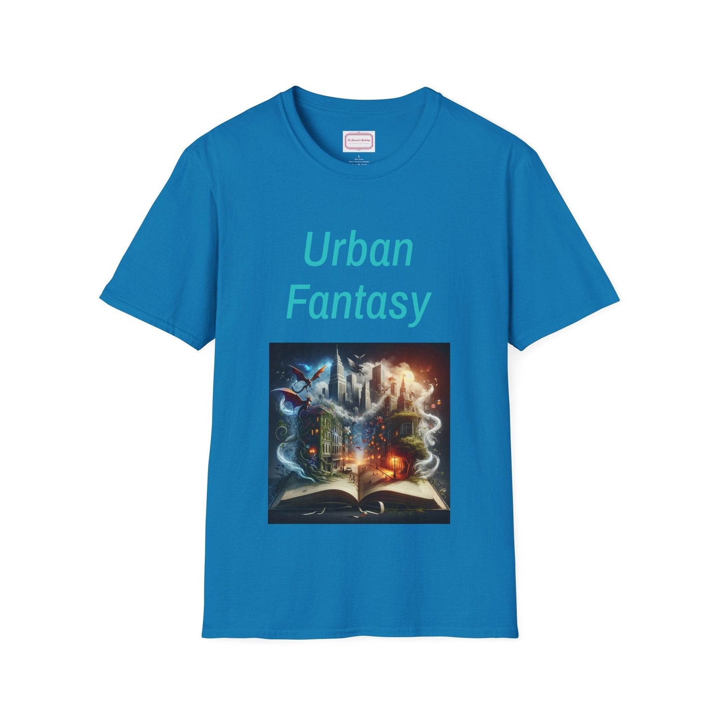 Urban Fantasy Unisex Softstyle T-Shirt - Creative Graphic Tee for Readers and Dreamers - The Dreamer's Bookshop.