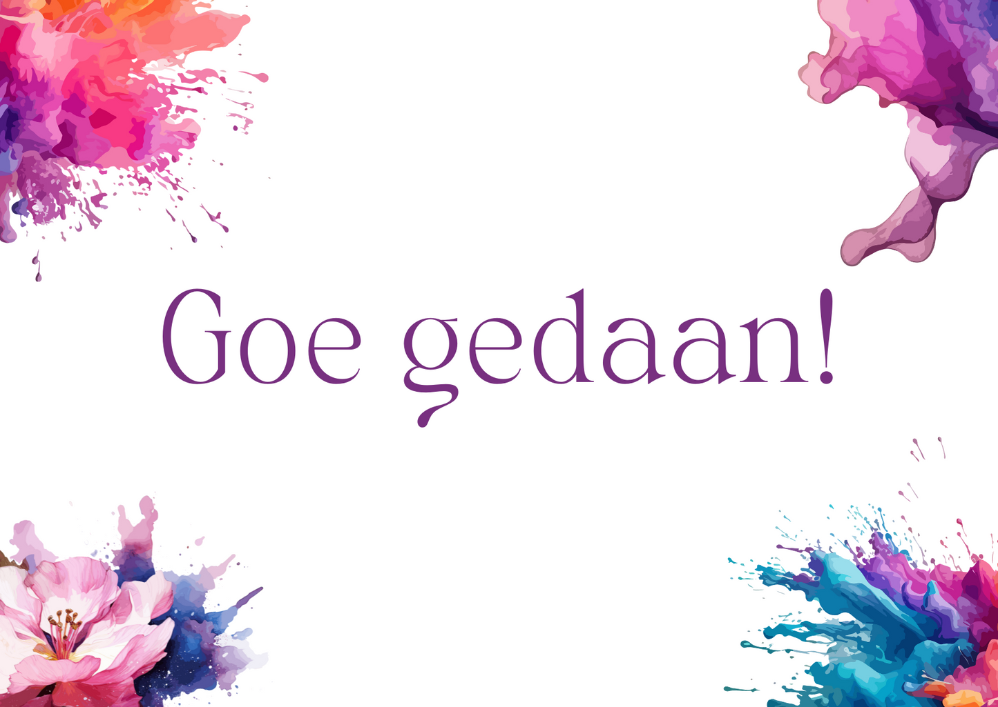 The Dreamer's Bookshop "Goe bezig" Exclamation Card - The Dreamer's Bookshop.