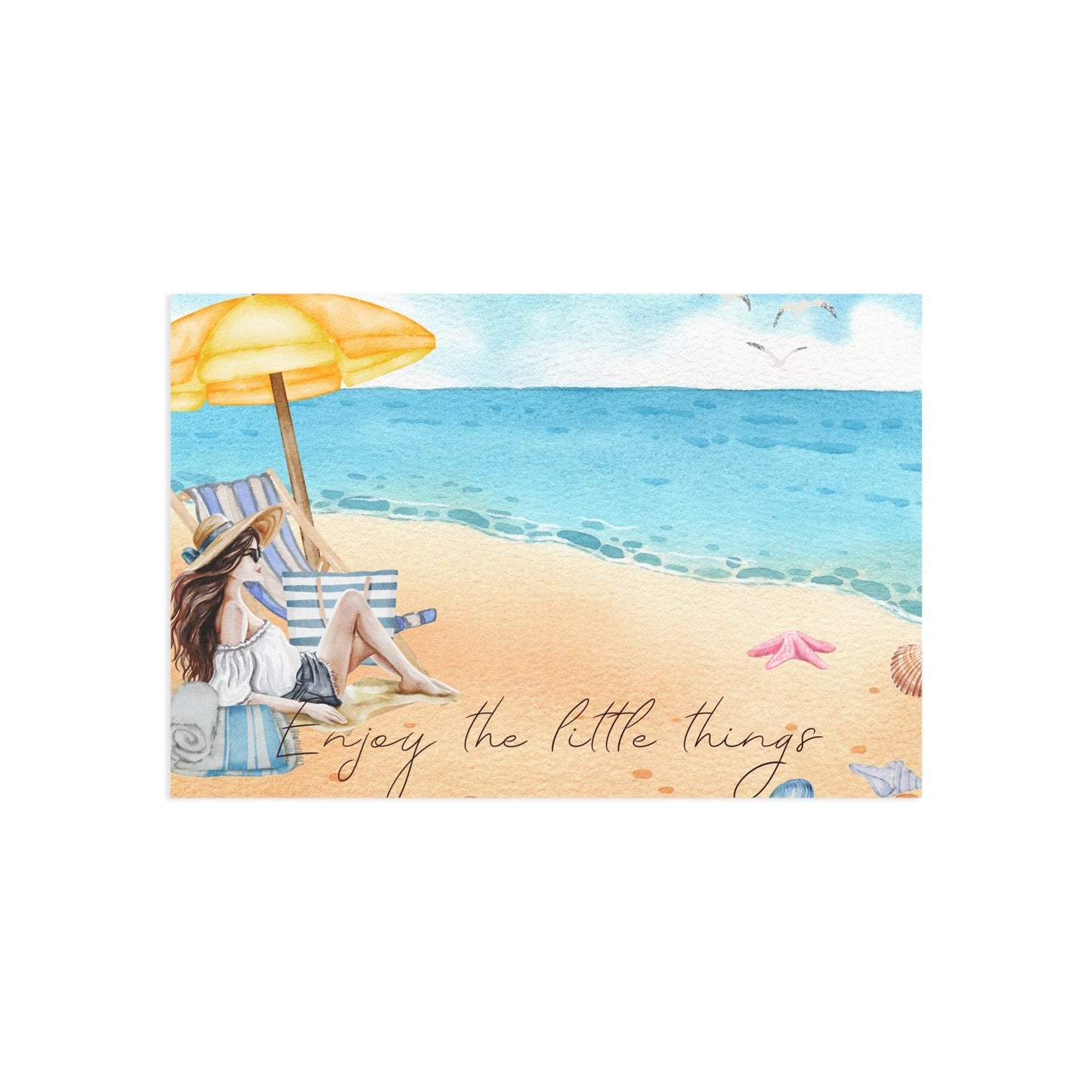 The Dreamer's Bookshop "At the Beach" Enjoy the Little Things Card - The Dreamer's Bookshop.