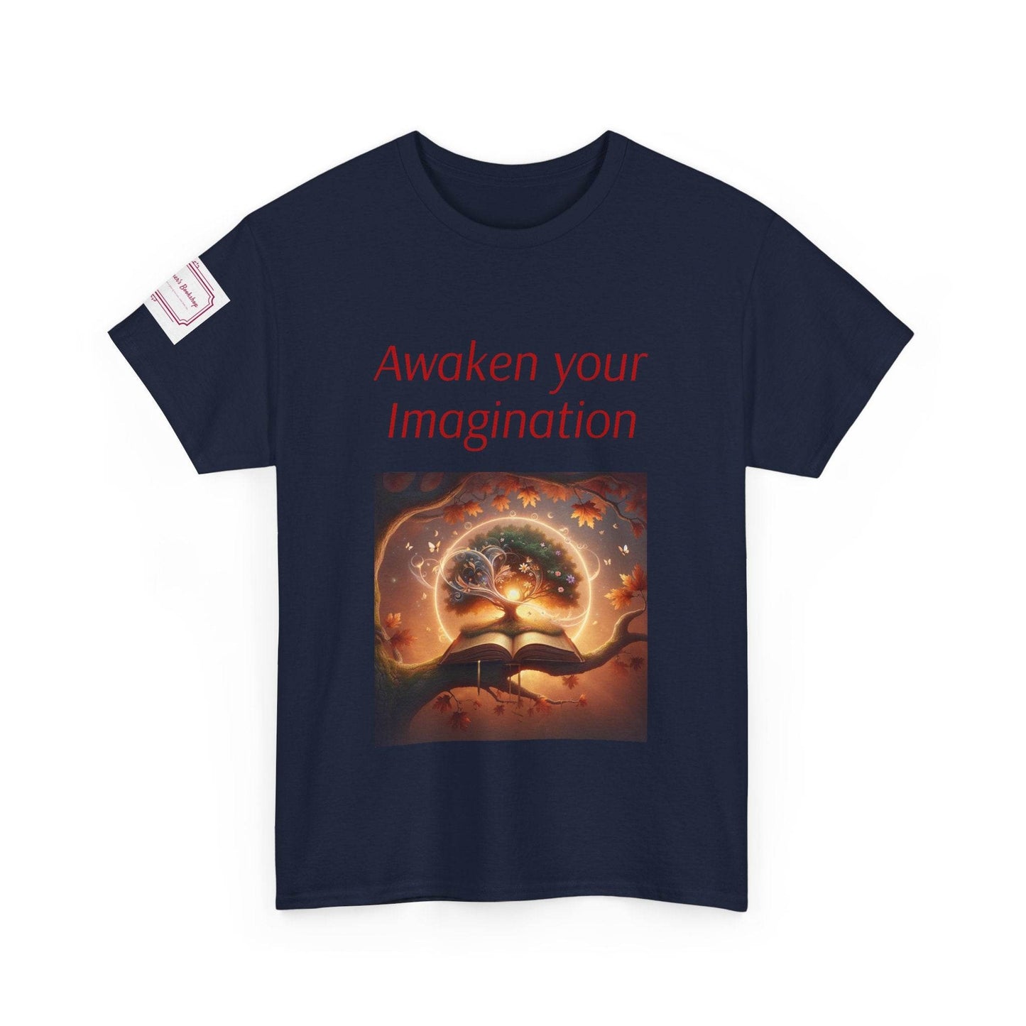 Awaken Your Imagination Unisex Heavy Cotton Tee - Inspiring Graphic T-Shirt for Creative Souls - The Dreamer's Bookshop.
