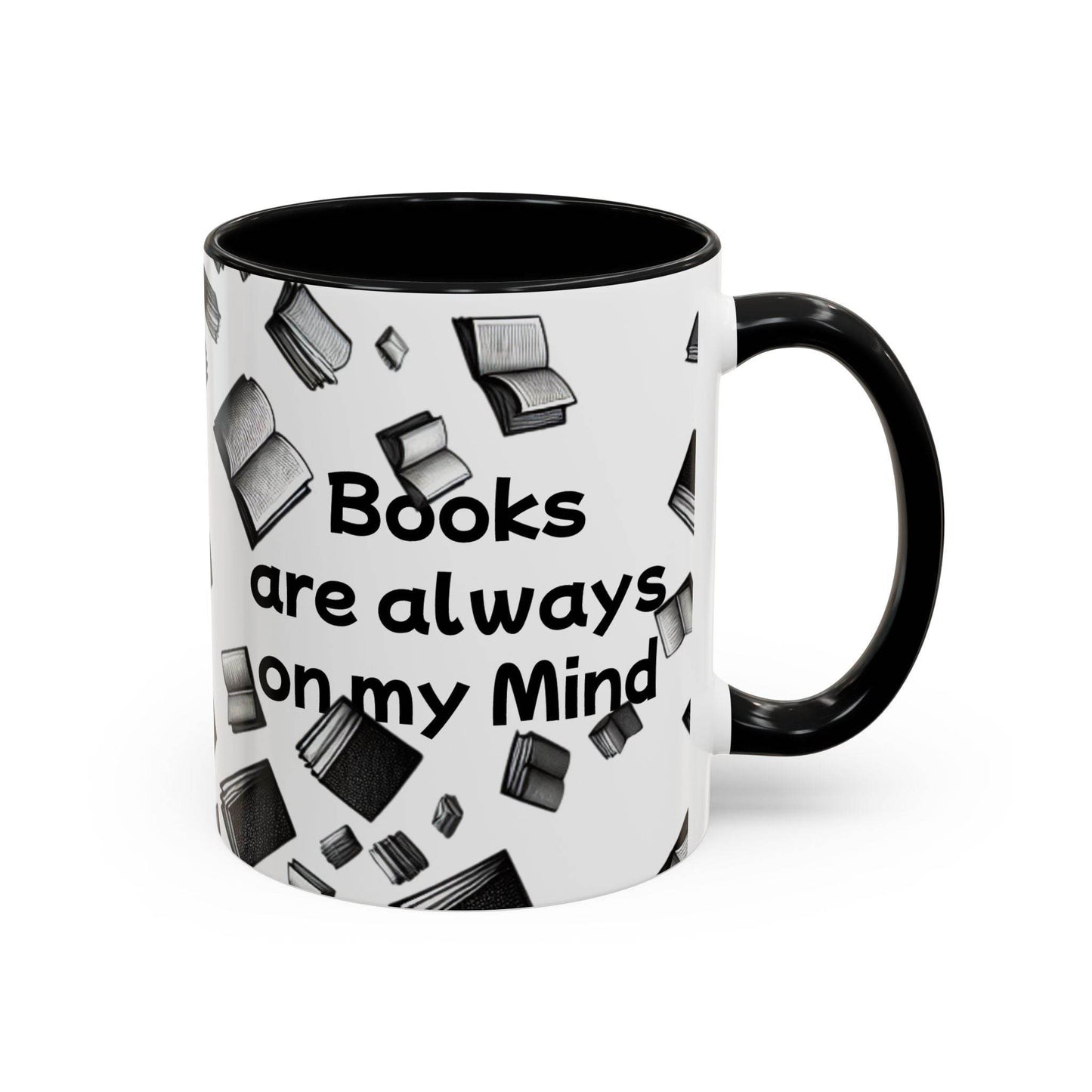 Books on My Mind Accent Coffee Mug - Perfect for Book Lovers - The Dreamer's Bookshop.